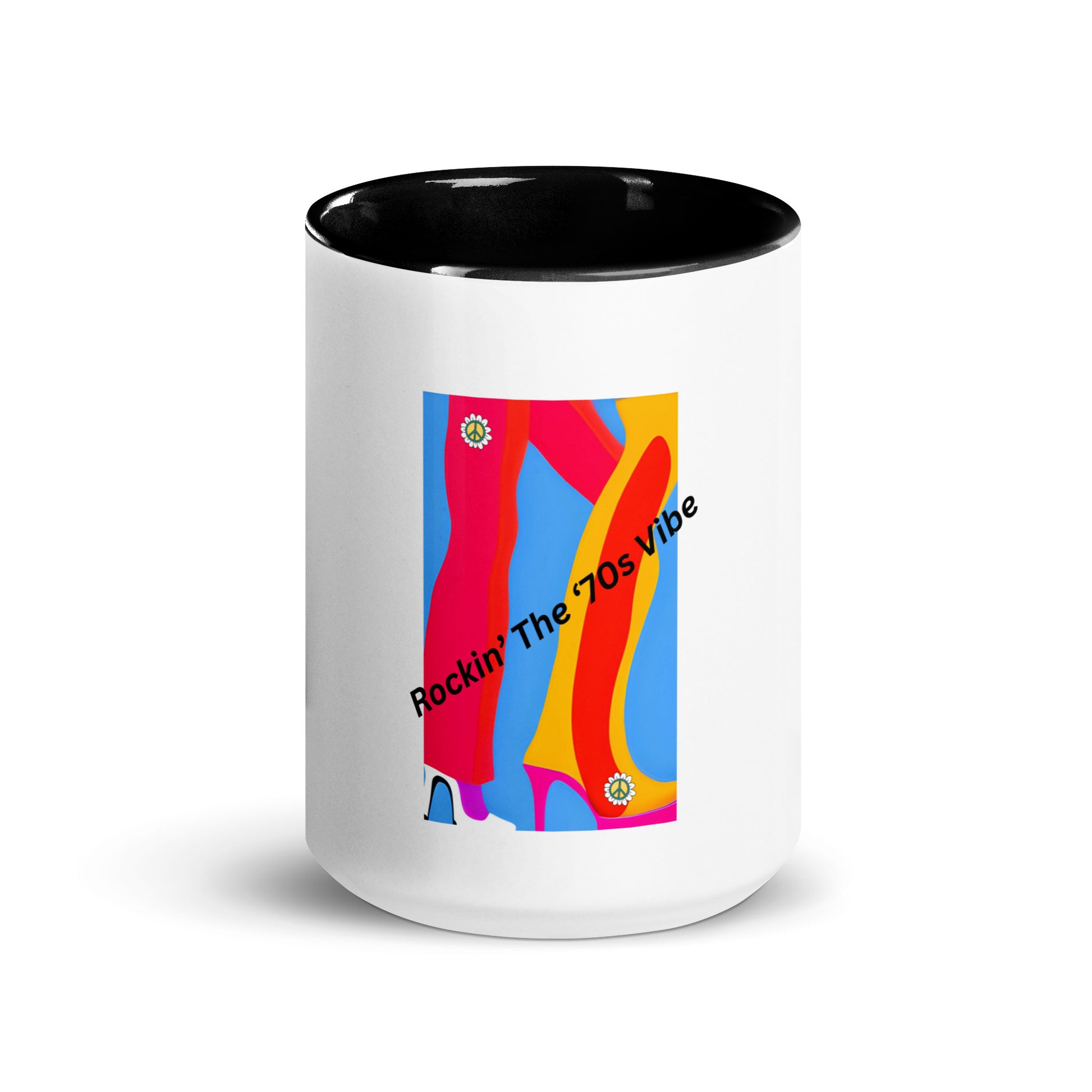 Rockin' The '70's Vibe | Mug with Color Inside   - #tag1# - #tag2# - 