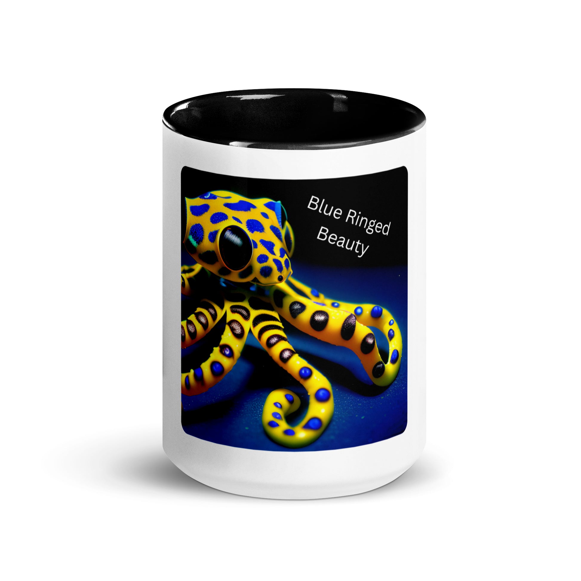 Blue Ringed Octopus | Mug with Color Inside   - #tag1# - #tag2# - 