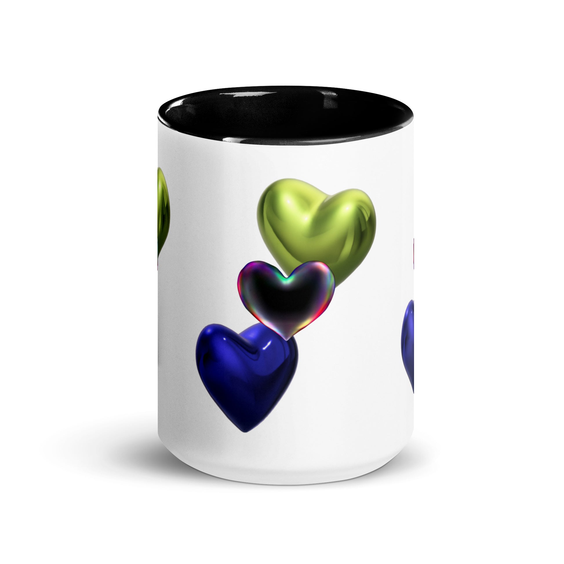 Hearts | Mug with Color Inside   - #tag1# - #tag2# - 
