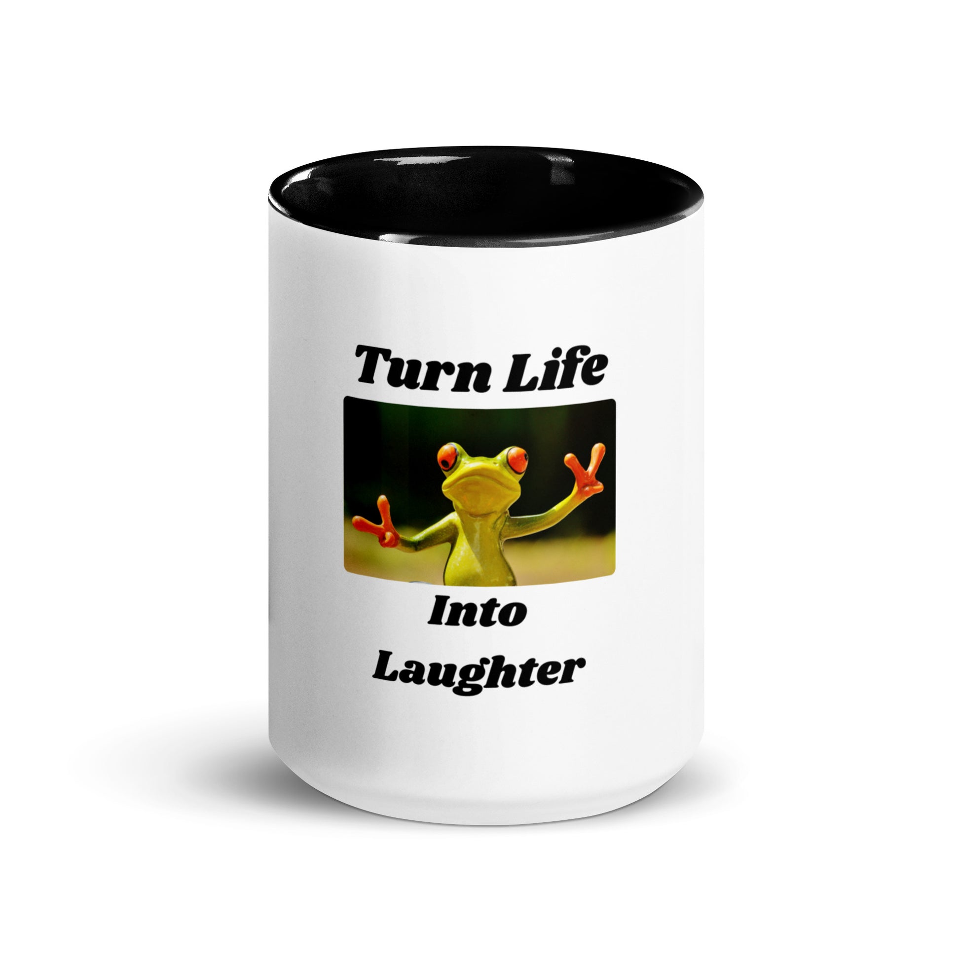 Turn Life Into Laughter | Mug with Color Inside   - #tag1# - #tag2# - 