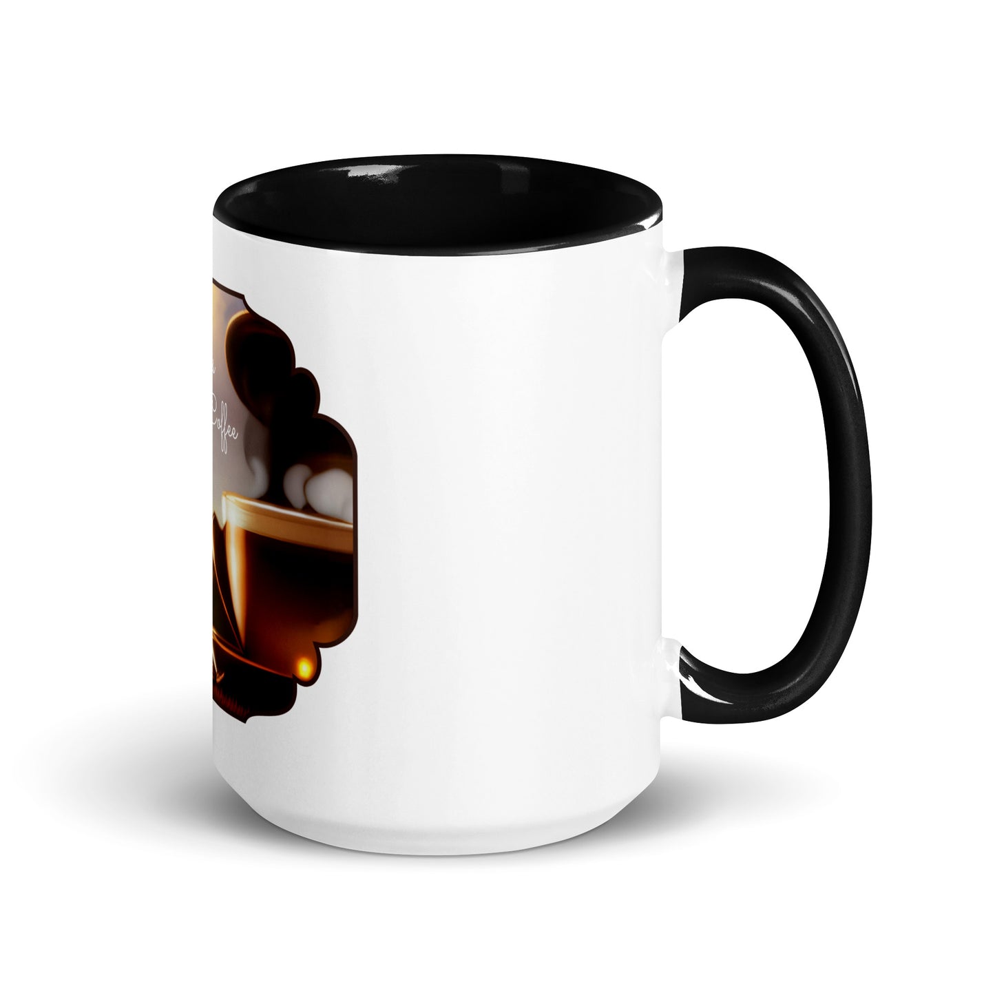 Life Begins After Coffee | Mug with Color Inside   - #tag1# - #tag2# - 
