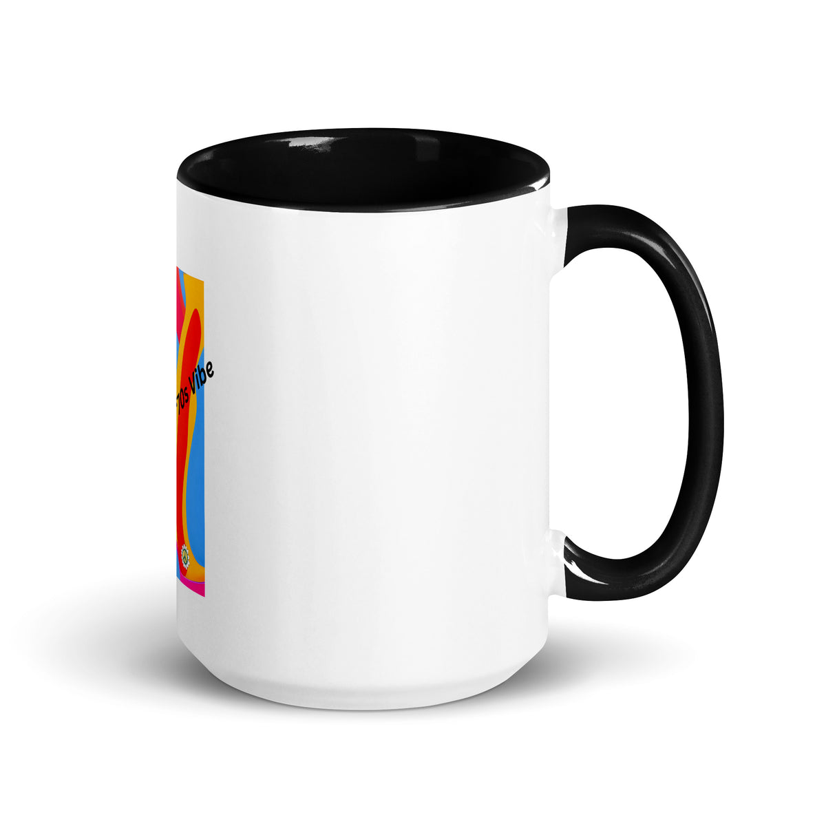 Rockin' The '70's Vibe | Mug with Color Inside   - #tag1# - #tag2# - 