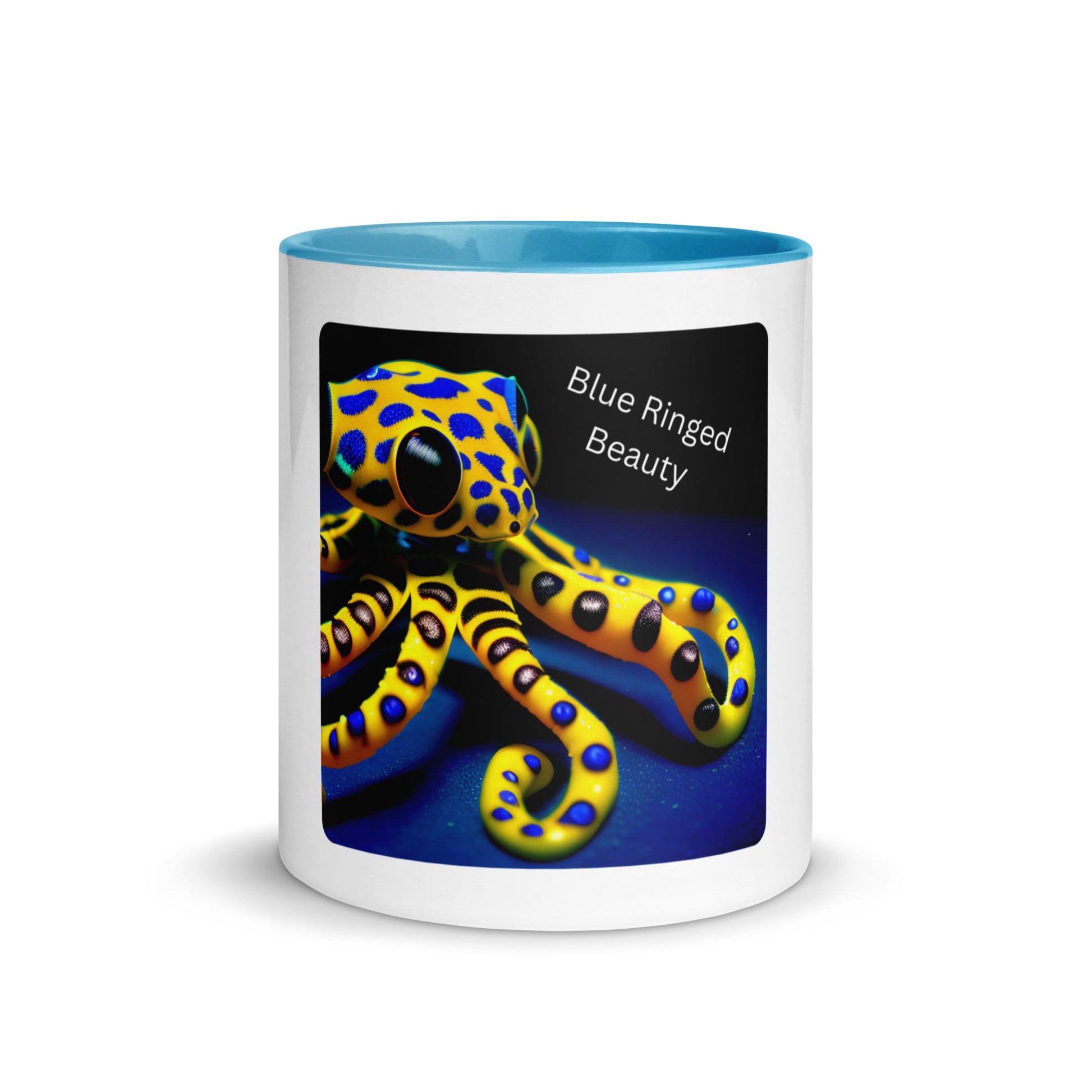 Blue Ringed Octopus | Mug with Color Inside   - #tag1# - #tag2# - 