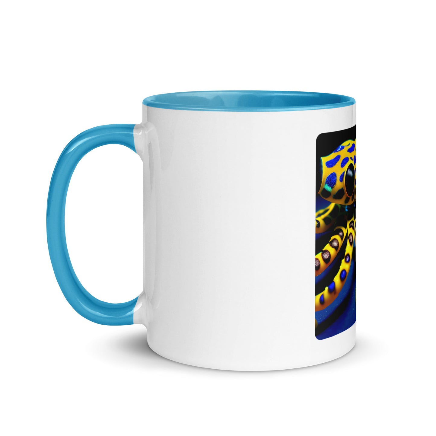 Blue Ringed Octopus | Mug with Color Inside   - #tag1# - #tag2# - 