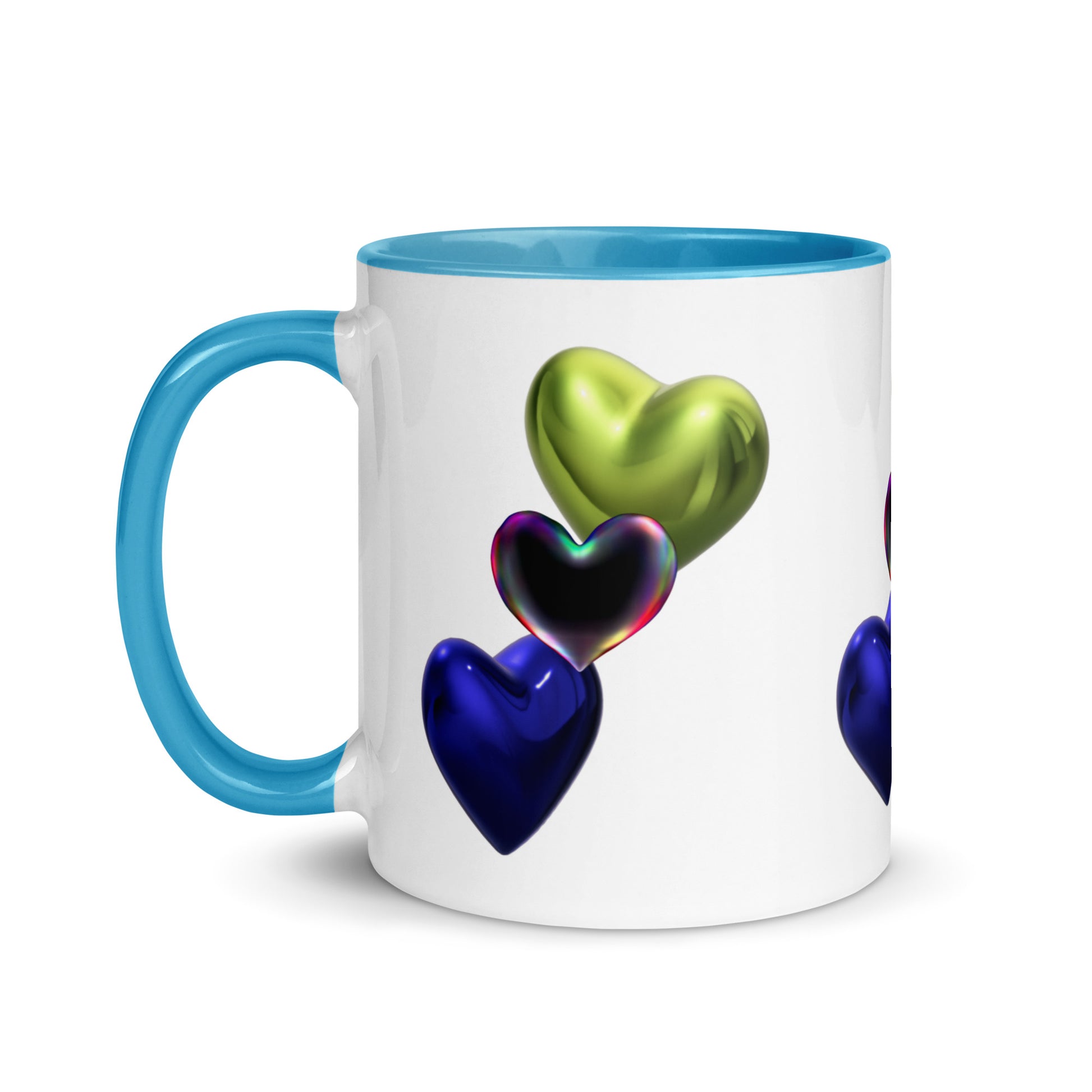 Hearts | Mug with Color Inside   - #tag1# - #tag2# - 