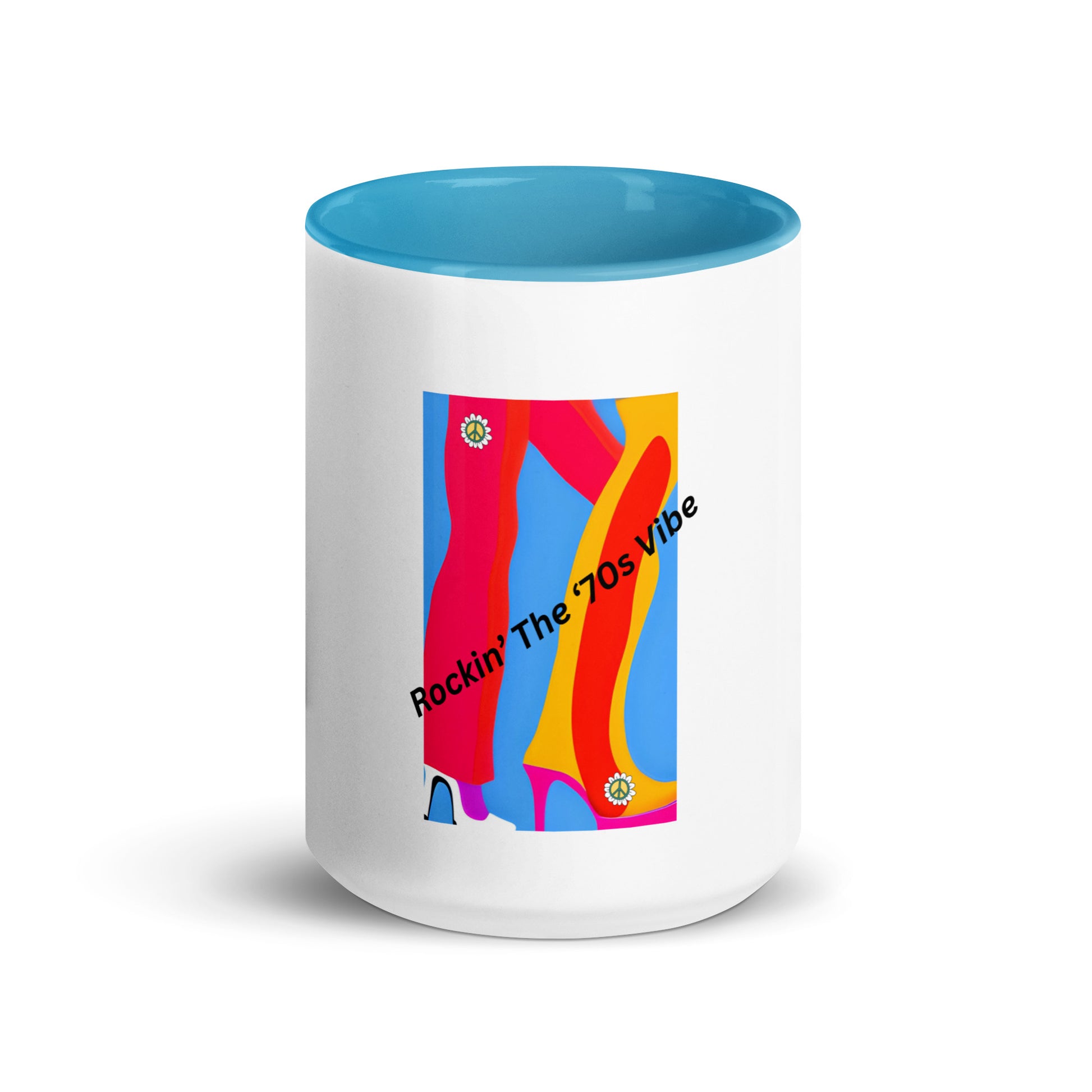 Rockin' The '70's Vibe | Mug with Color Inside   - #tag1# - #tag2# - 