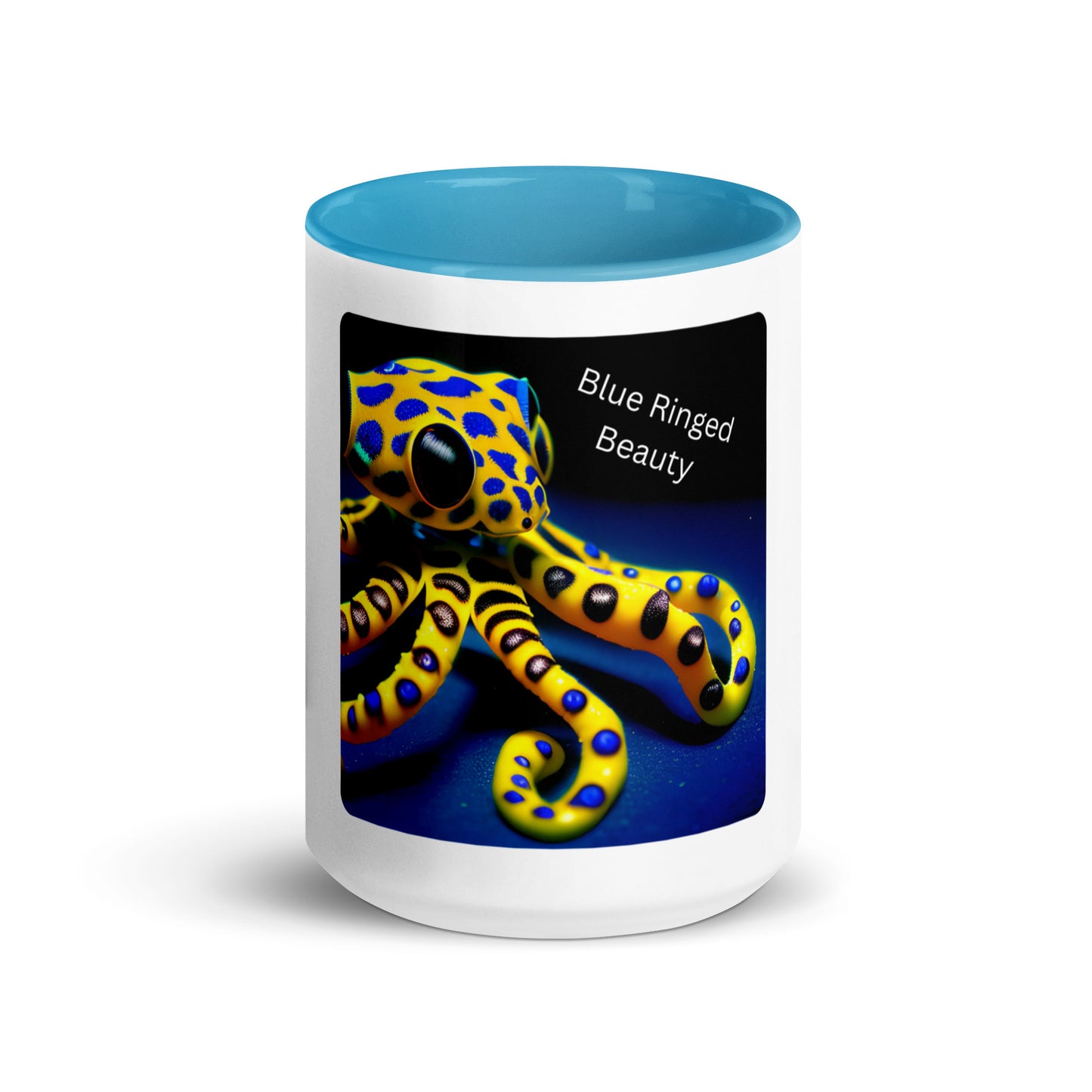 Blue Ringed Octopus | Mug with Color Inside   - #tag1# - #tag2# - 