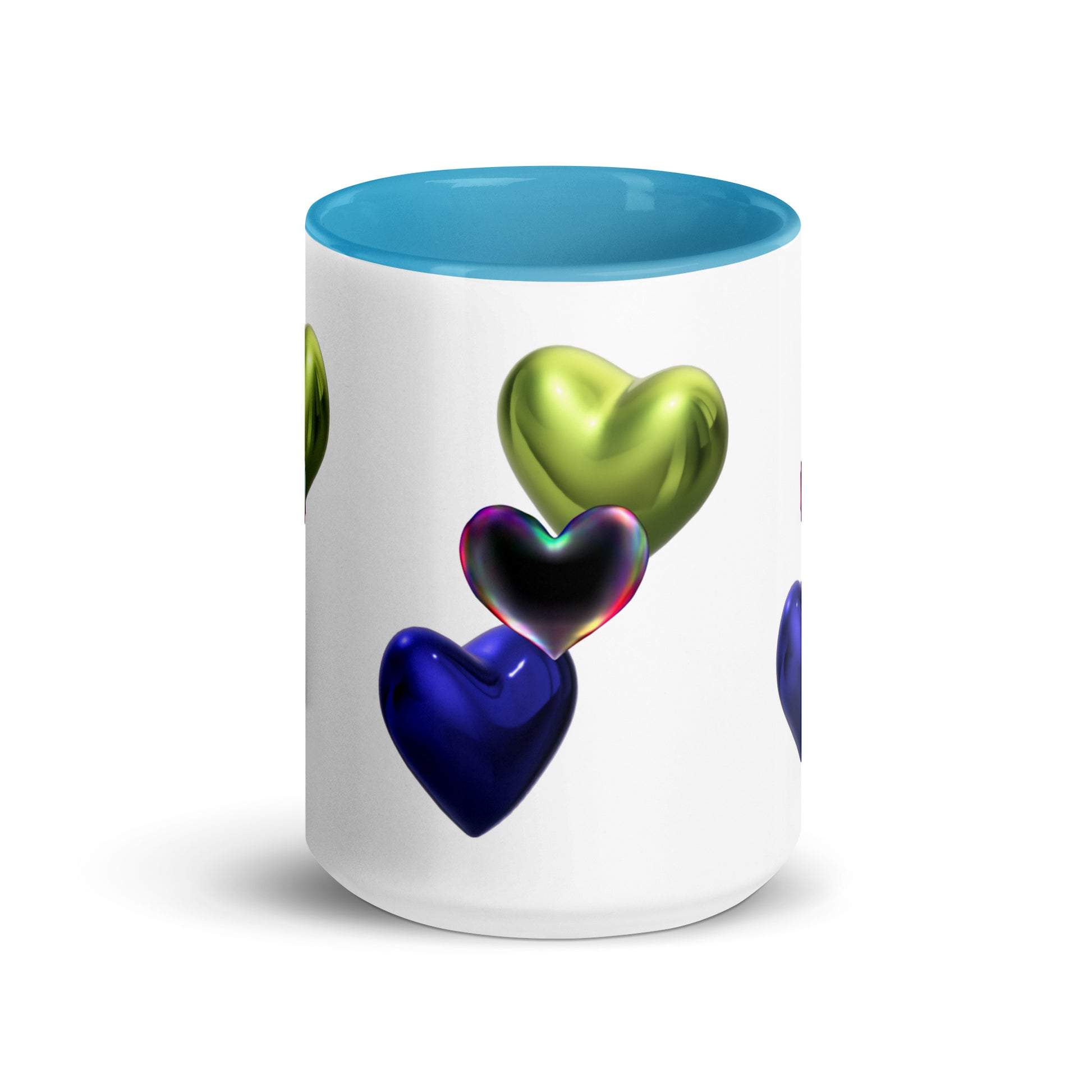 Hearts | Mug with Color Inside   - #tag1# - #tag2# - 