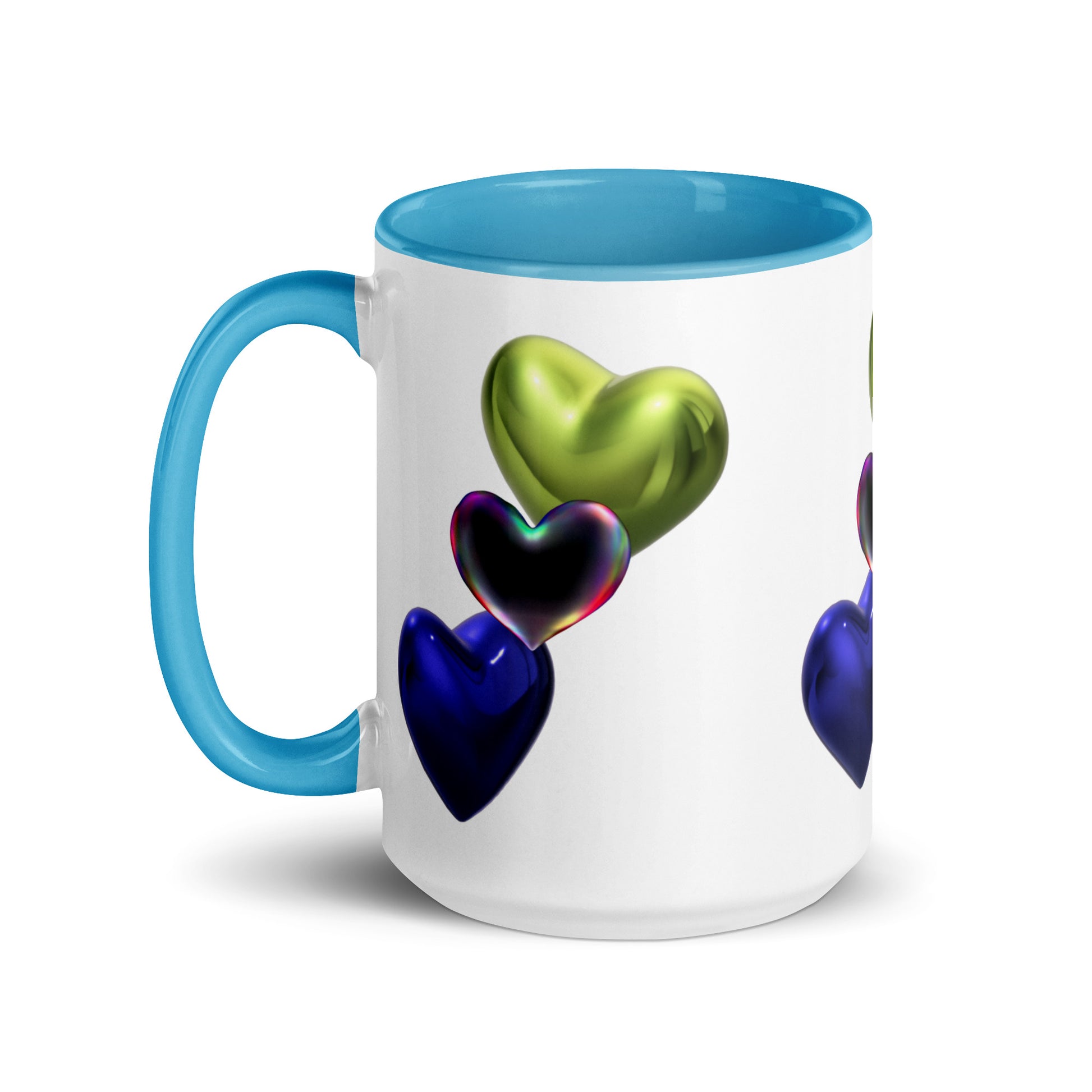 Hearts | Mug with Color Inside   - #tag1# - #tag2# - 