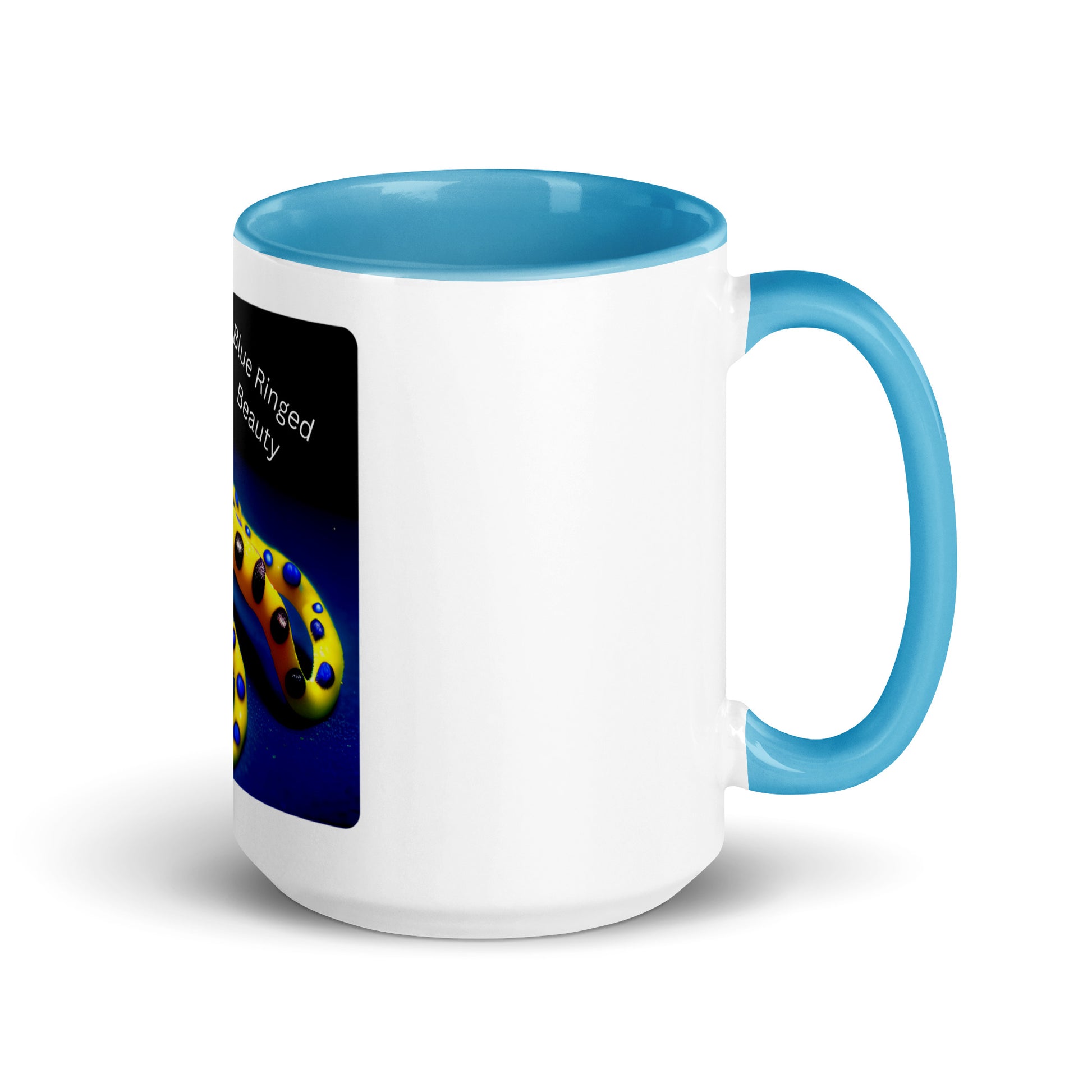 Blue Ringed Octopus | Mug with Color Inside   - #tag1# - #tag2# - 
