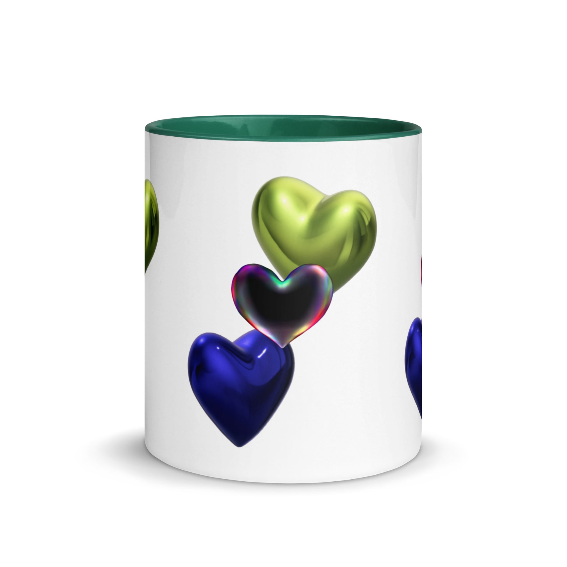 Hearts | Mug with Color Inside   - #tag1# - #tag2# - 