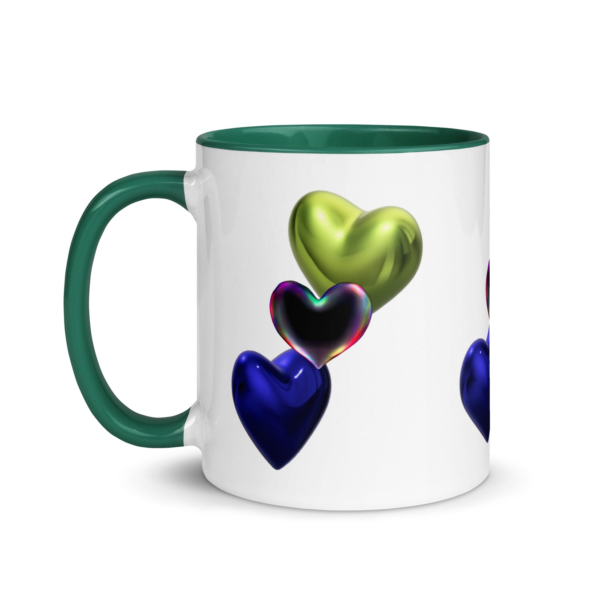Hearts | Mug with Color Inside   - #tag1# - #tag2# - 