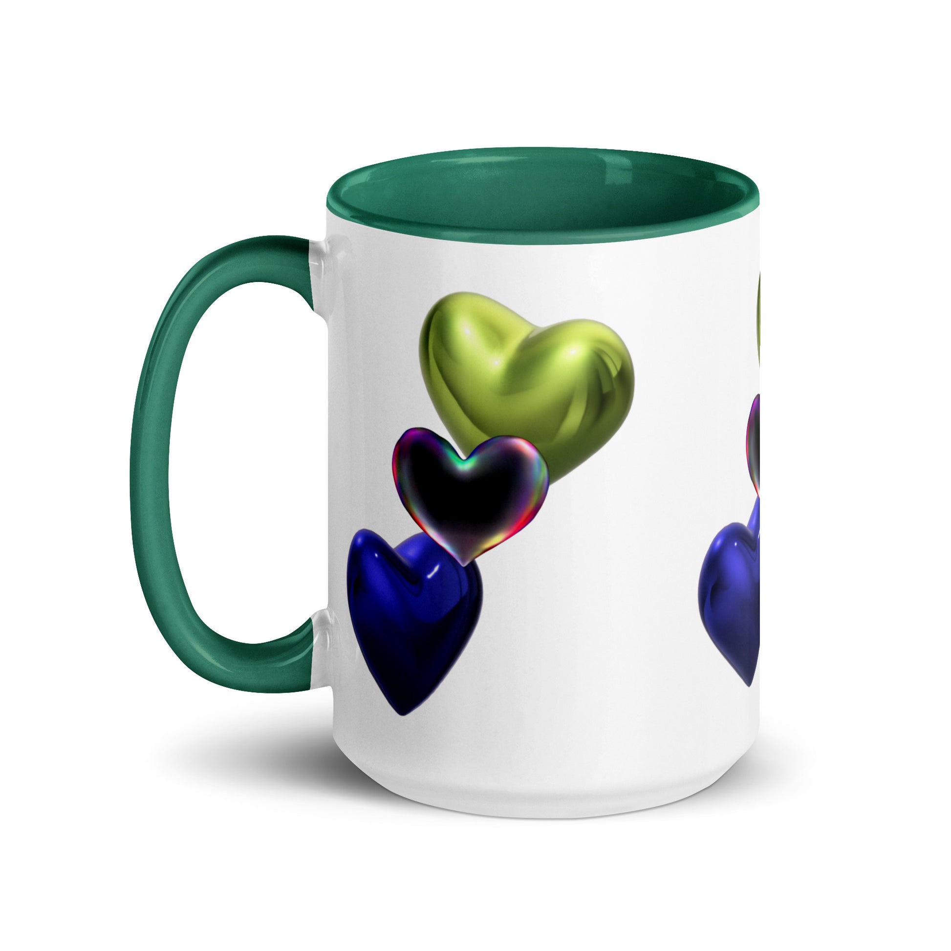 Hearts | Mug with Color Inside   - #tag1# - #tag2# - 