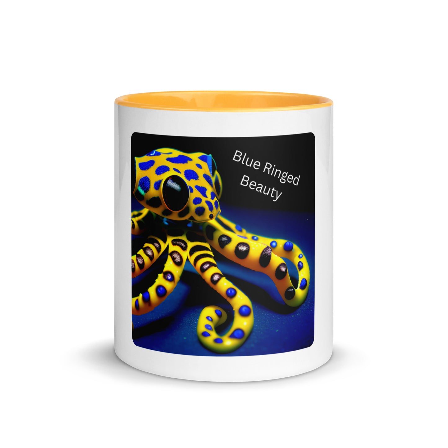 Blue Ringed Octopus | Mug with Color Inside   - #tag1# - #tag2# - 
