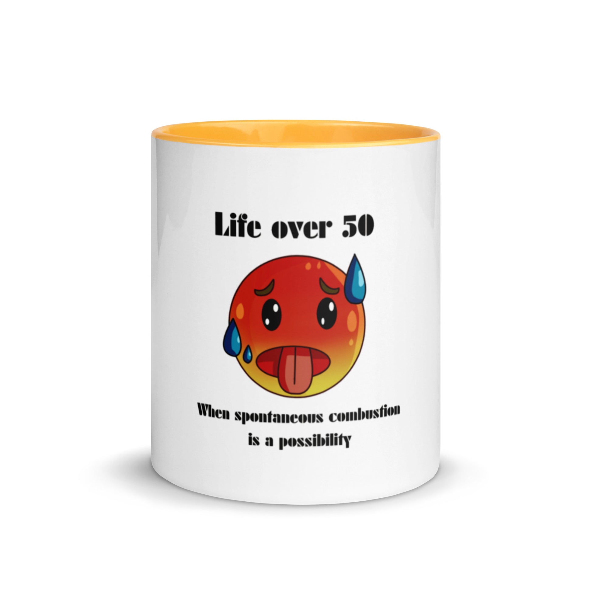 Life Over 50 | Mug with Color Inside   - #tag1# - #tag2# - 