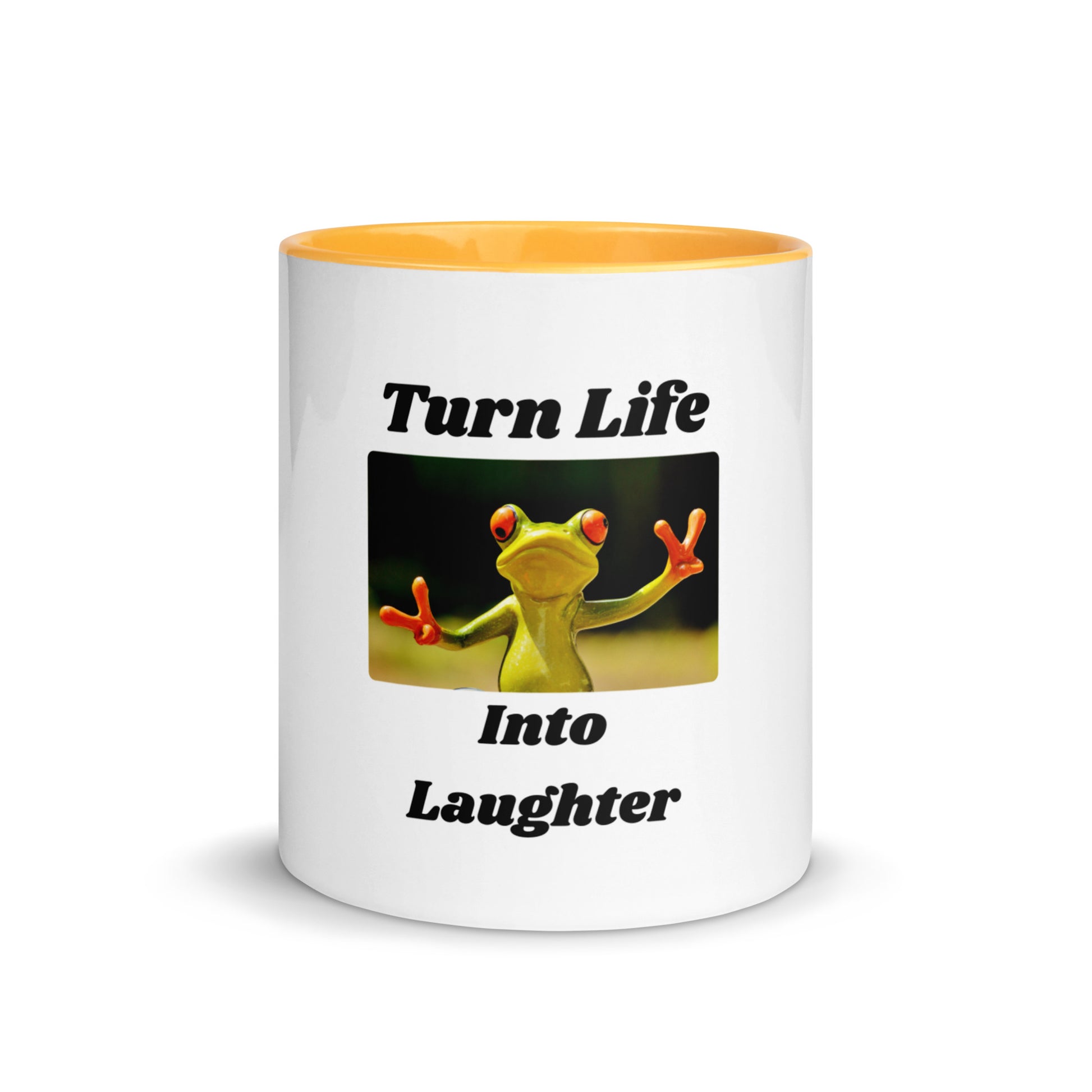 Turn Life Into Laughter | Mug with Color Inside   - #tag1# - #tag2# - 