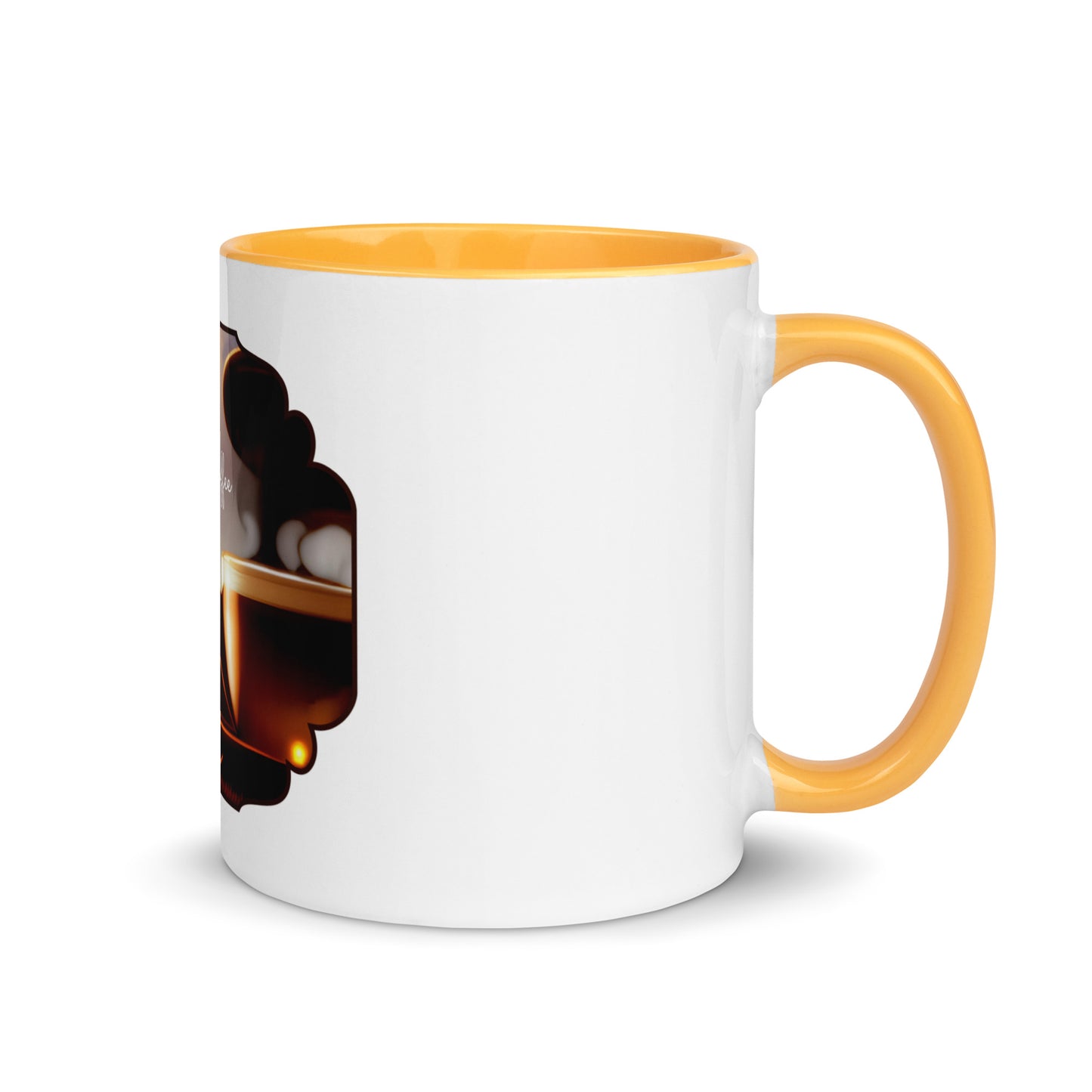 Life Begins After Coffee | Mug with Color Inside   - #tag1# - #tag2# - 