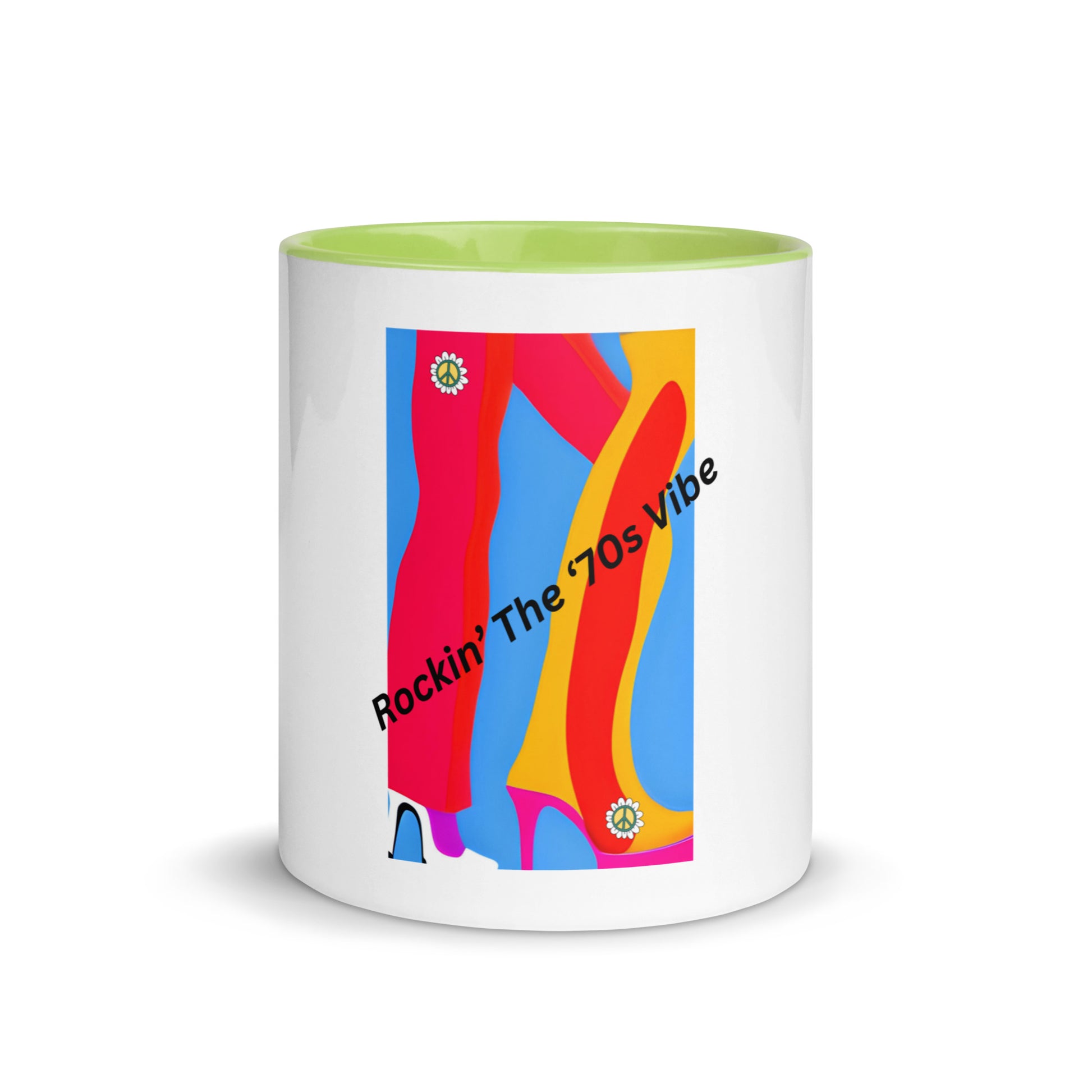 Rockin' The '70's Vibe | Mug with Color Inside   - #tag1# - #tag2# - 