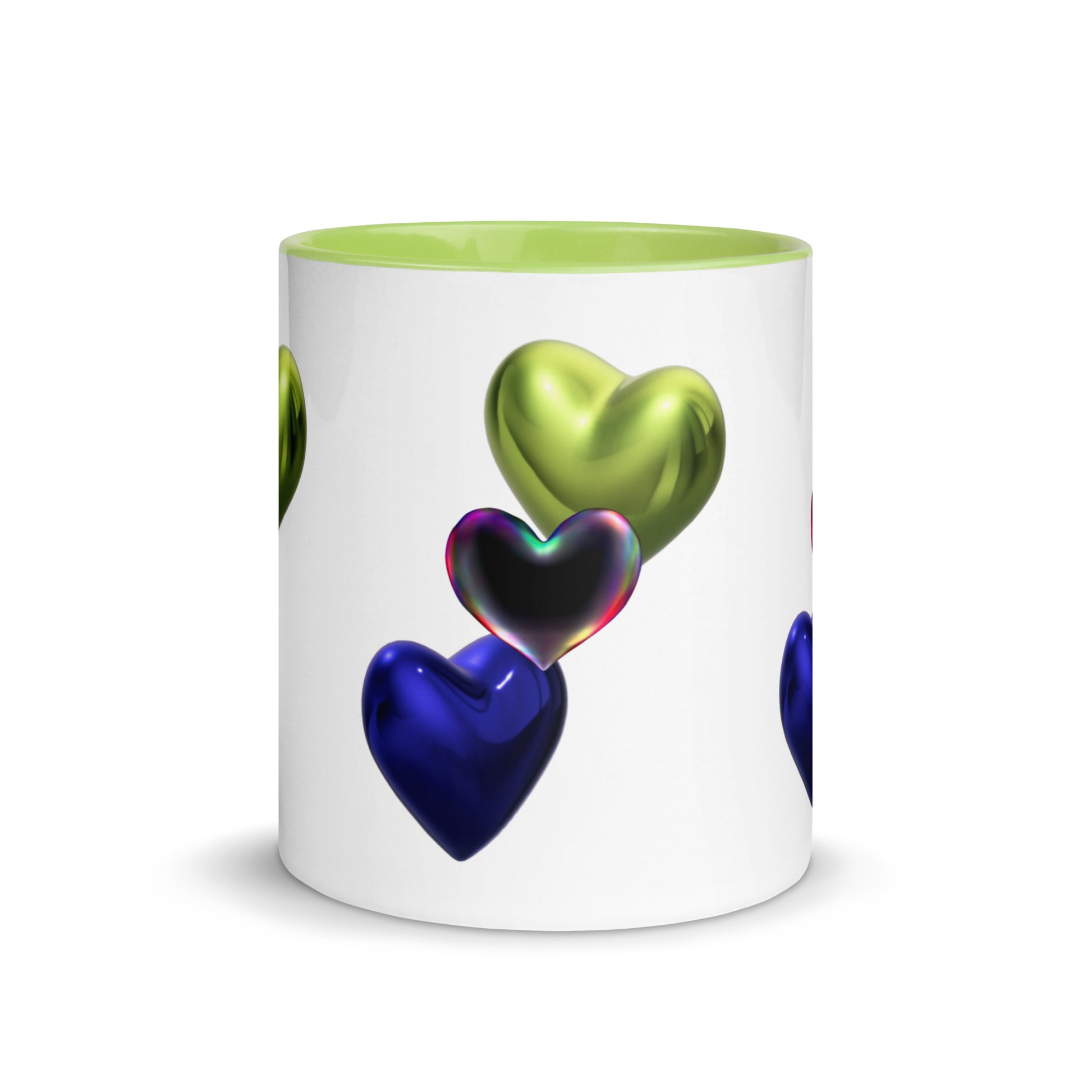 Hearts | Mug with Color Inside   - #tag1# - #tag2# - 