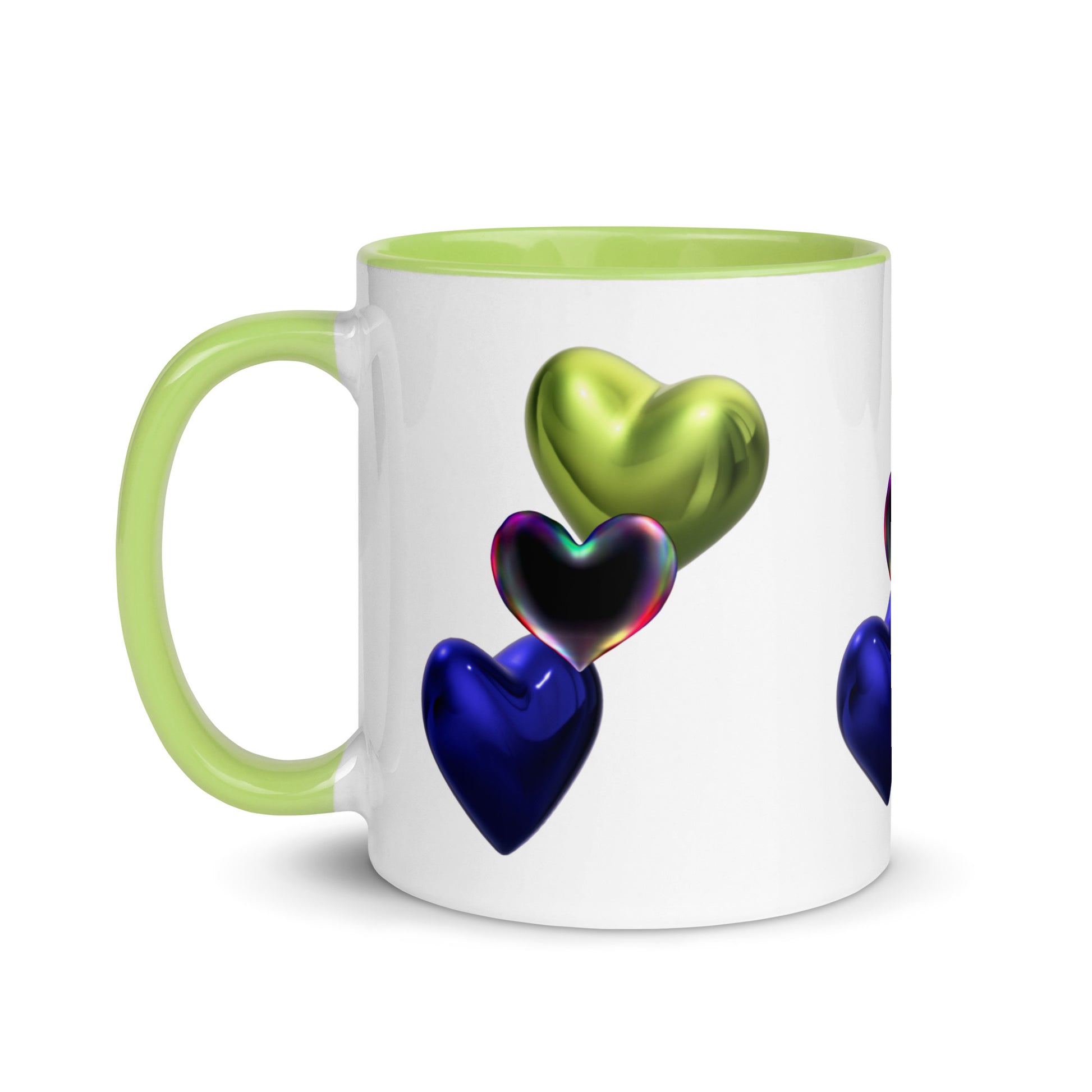 Hearts | Mug with Color Inside   - #tag1# - #tag2# - 