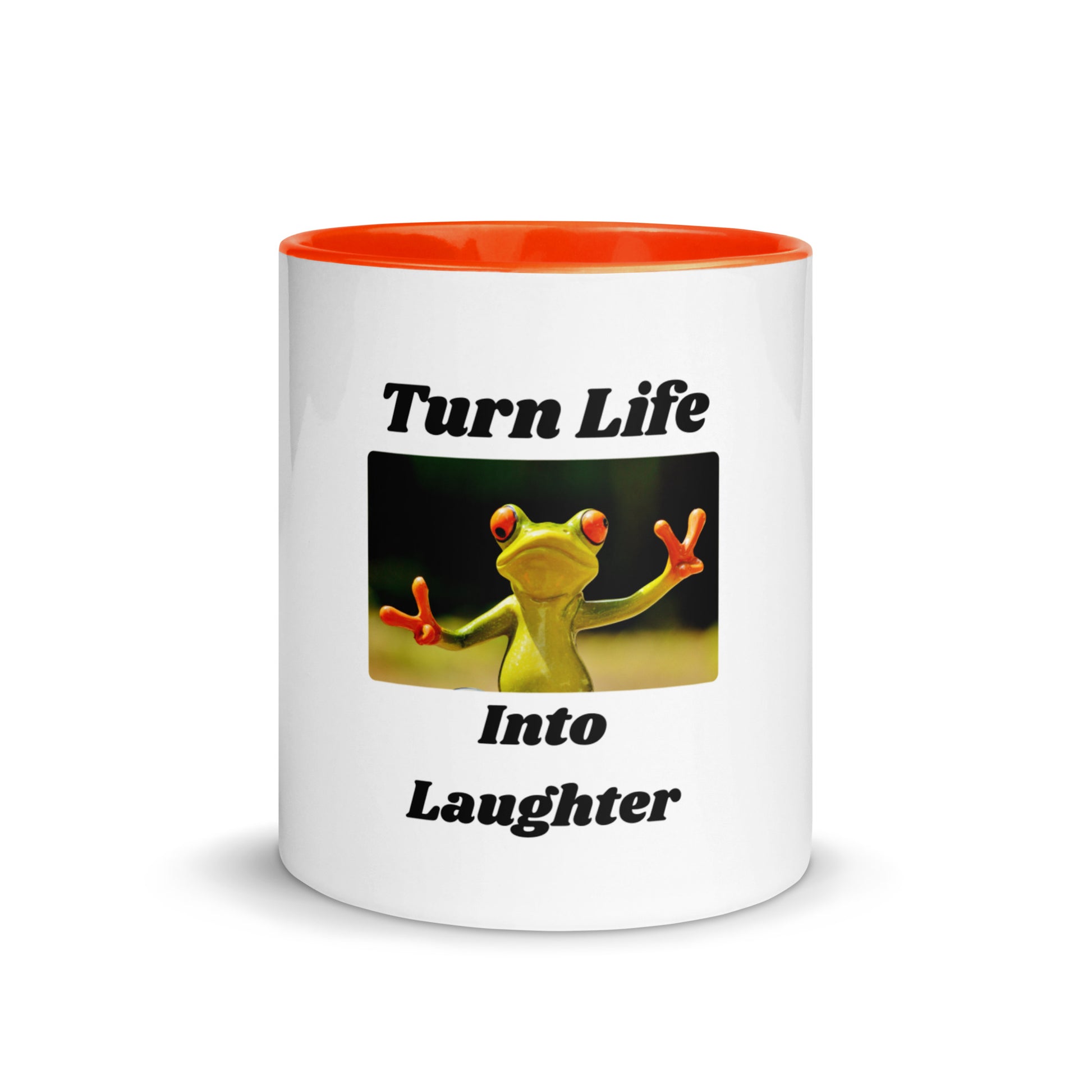 Turn Life Into Laughter | Mug with Color Inside   - #tag1# - #tag2# - 
