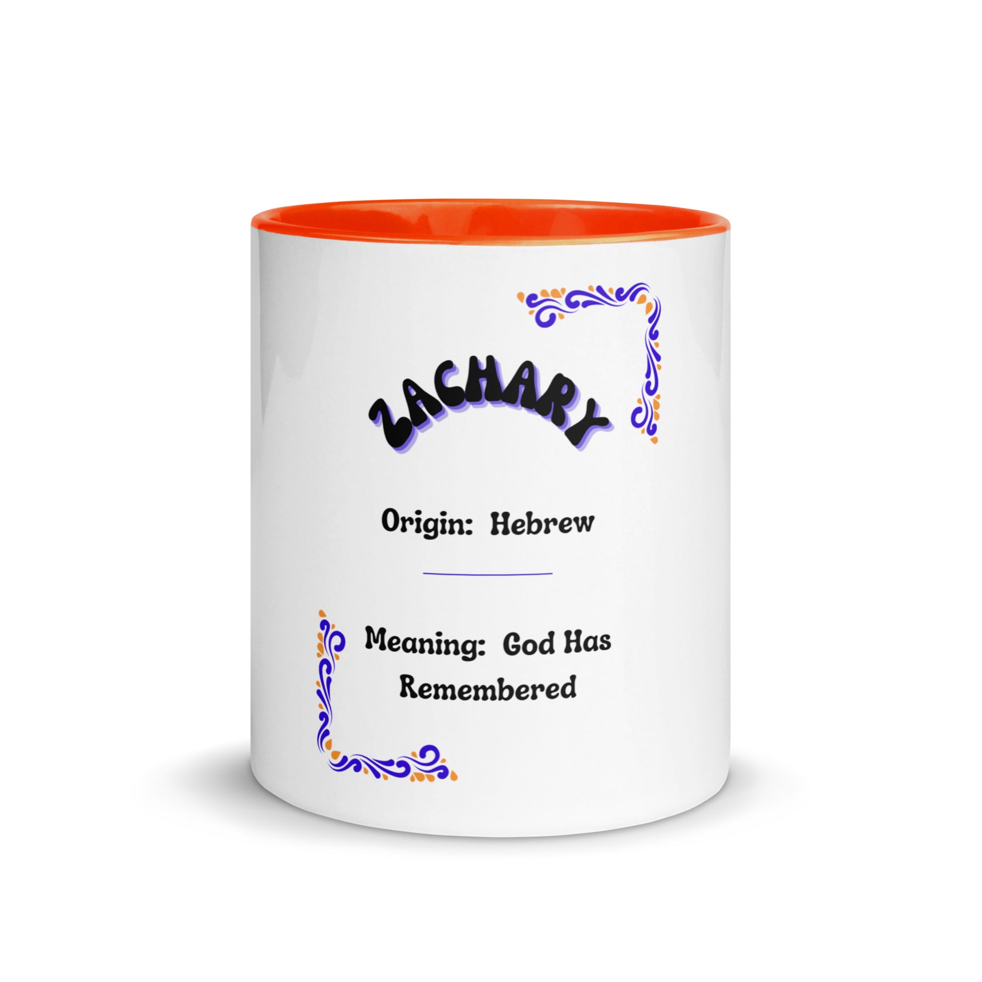 Zachary | Name Mug with Color Inside   - #tag1# - #tag2# - 