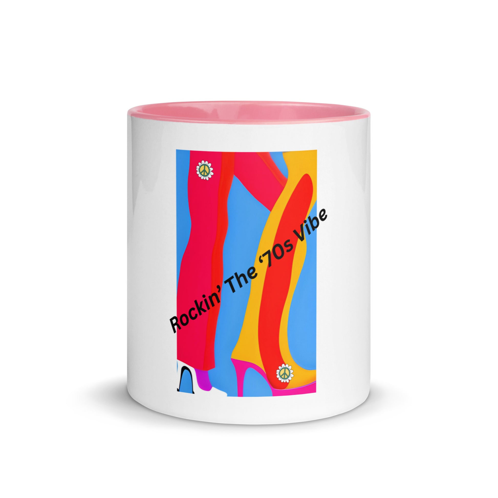 Rockin' The '70's Vibe | Mug with Color Inside   - #tag1# - #tag2# - 