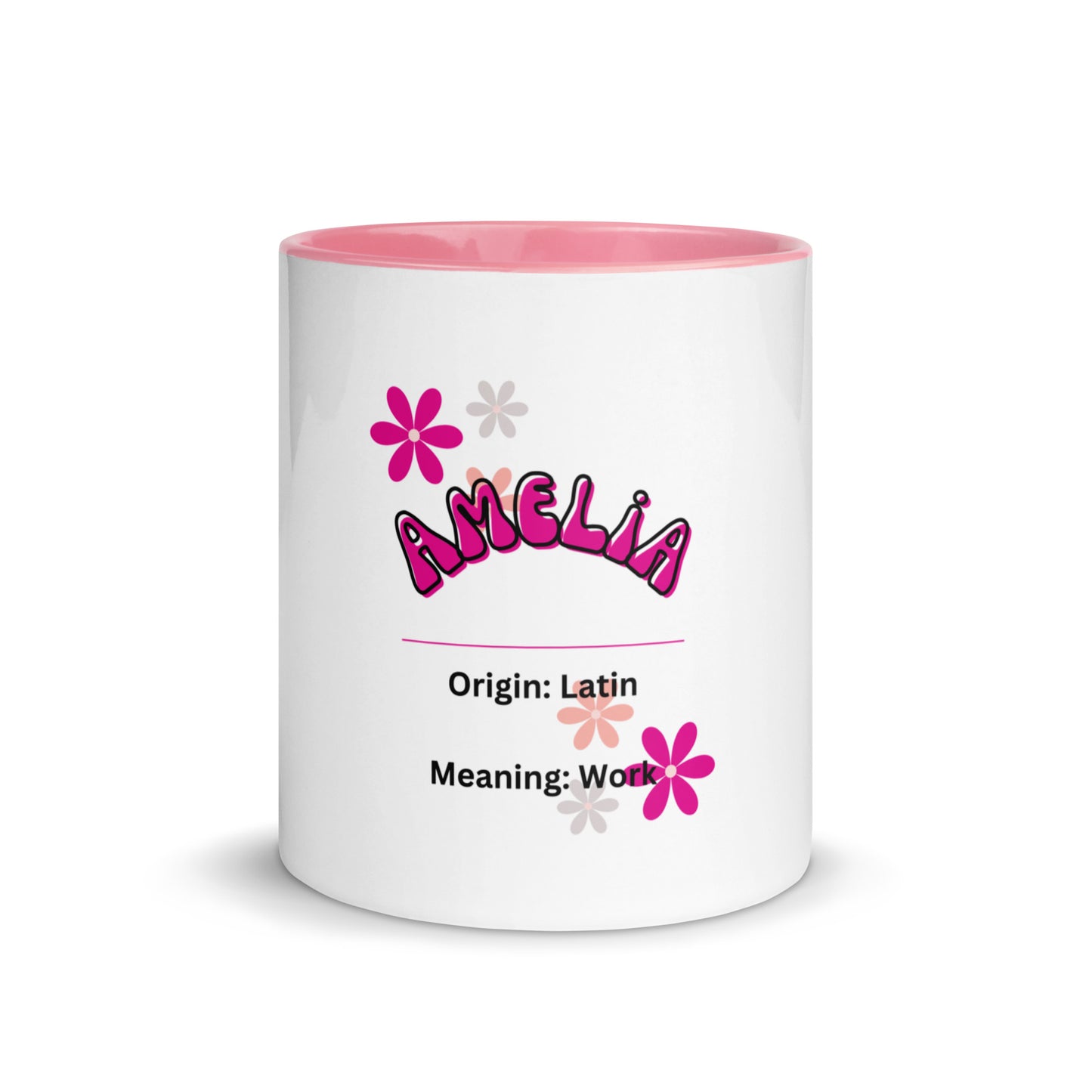 Amelia Name | Mug with Color Inside   - #tag1# - #tag2# - 