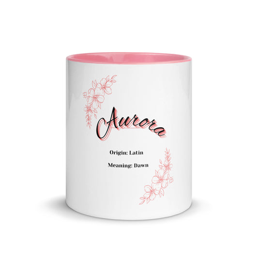Aurora Name | Mug with Color Inside   - #tag1# - #tag2# - 
