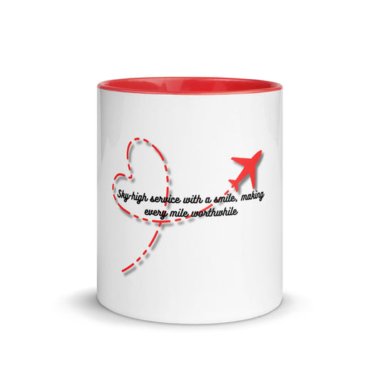 Flight Attendants/Pilots | Mug with Color Inside   - #tag1# - #tag2# - 