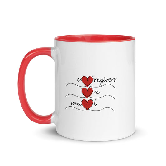 Caregivers Are Special | Mug with Color Inside   - #tag1# - #tag2# - 