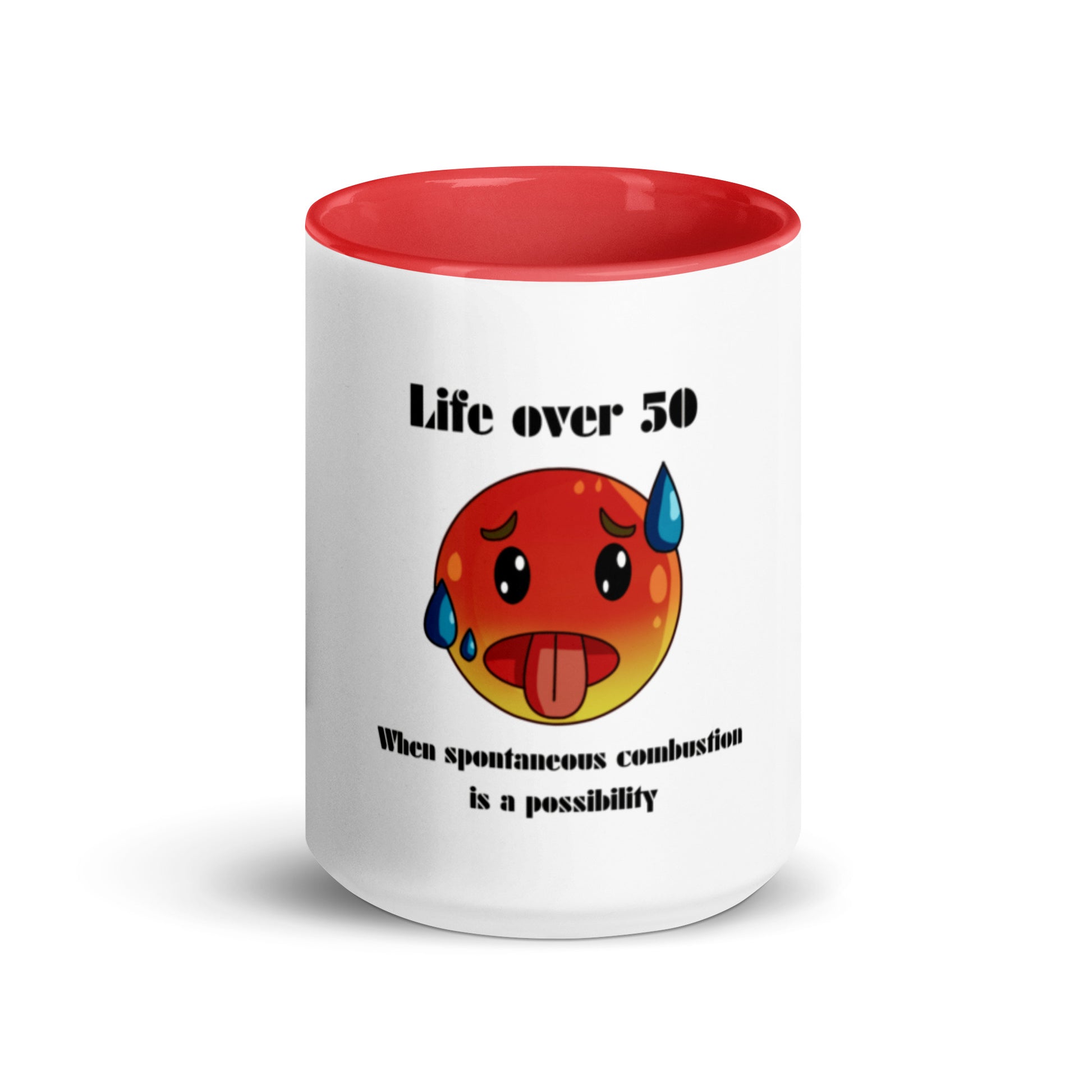 Life Over 50 | Mug with Color Inside   - #tag1# - #tag2# - 