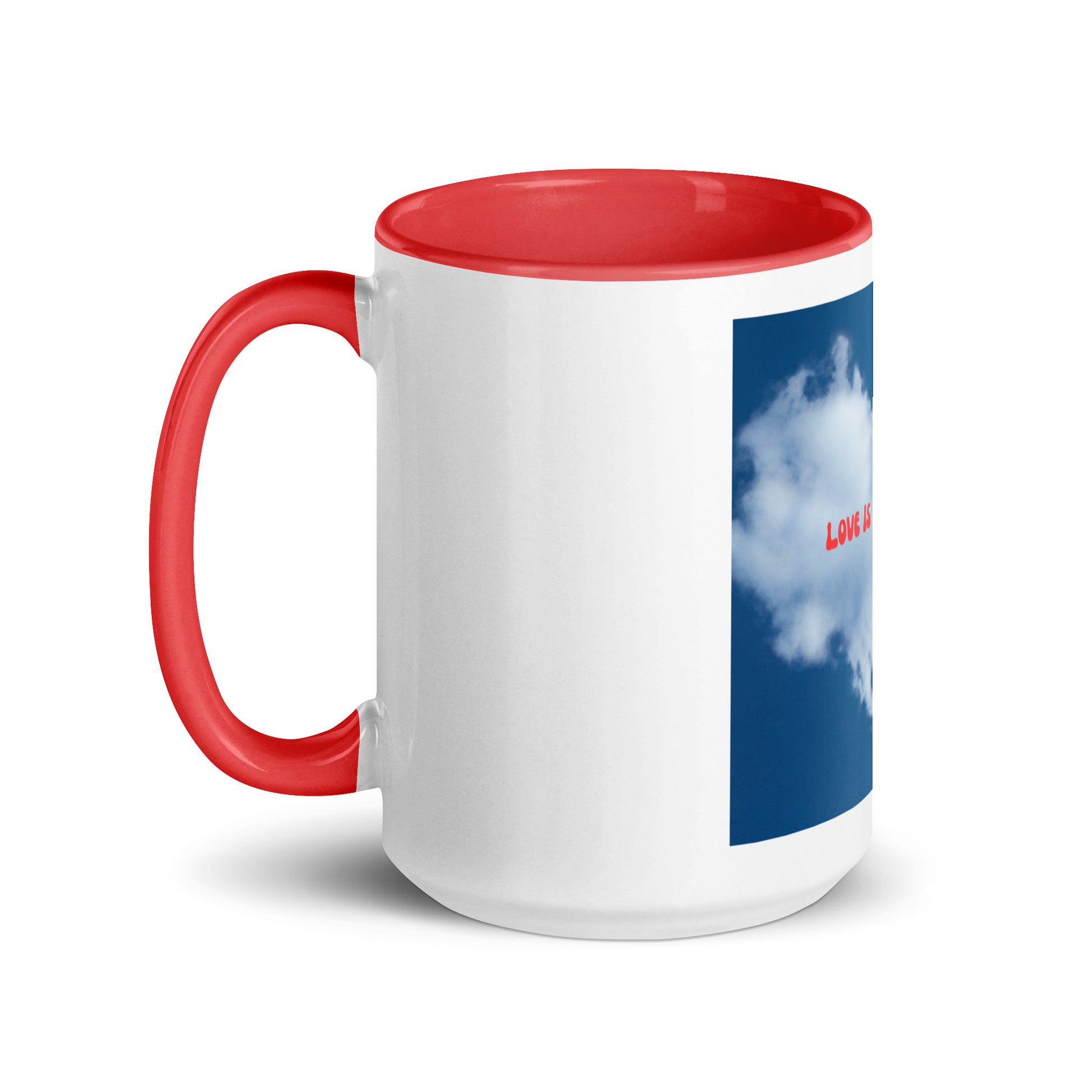 Love Is In The Air | Mug with Color Inside   - #tag1# - #tag2# - 