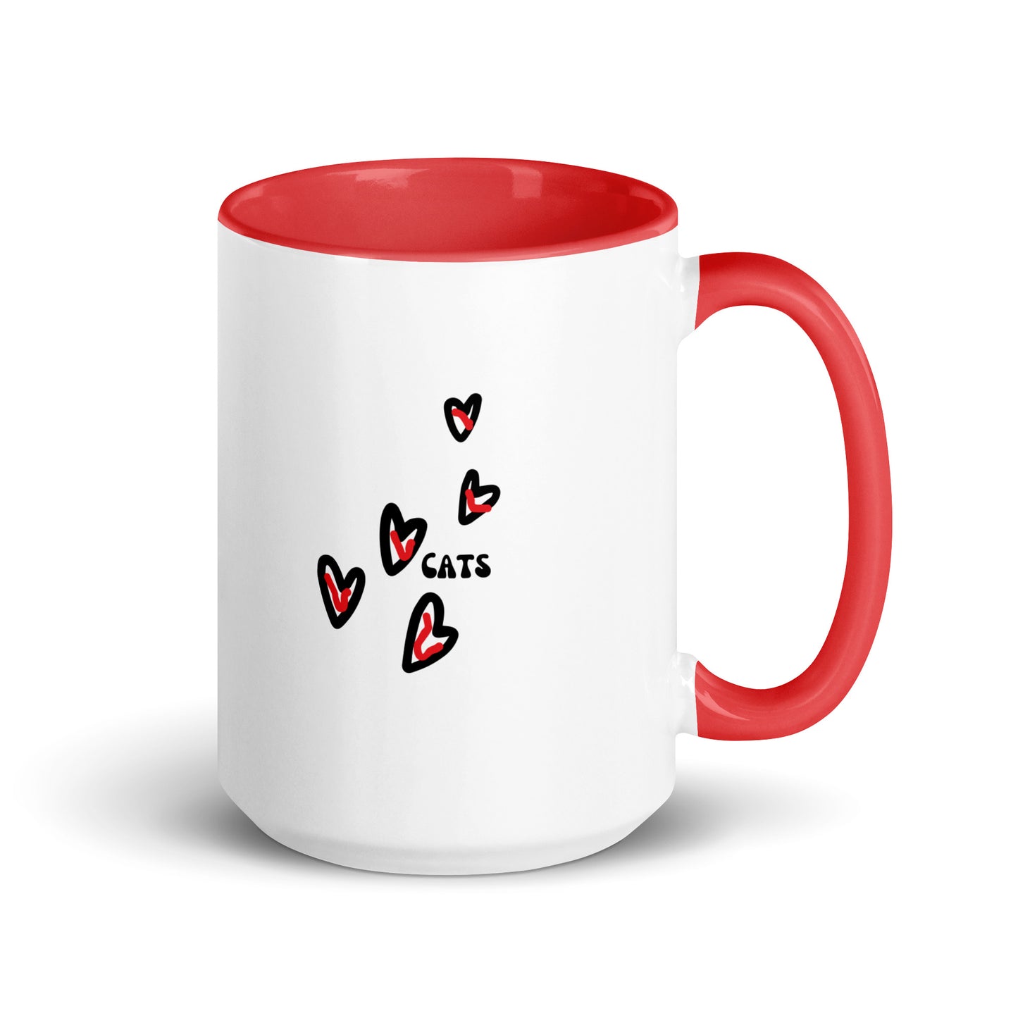 I Love Cats | Mug with Color Inside   - #tag1# - #tag2# - 
