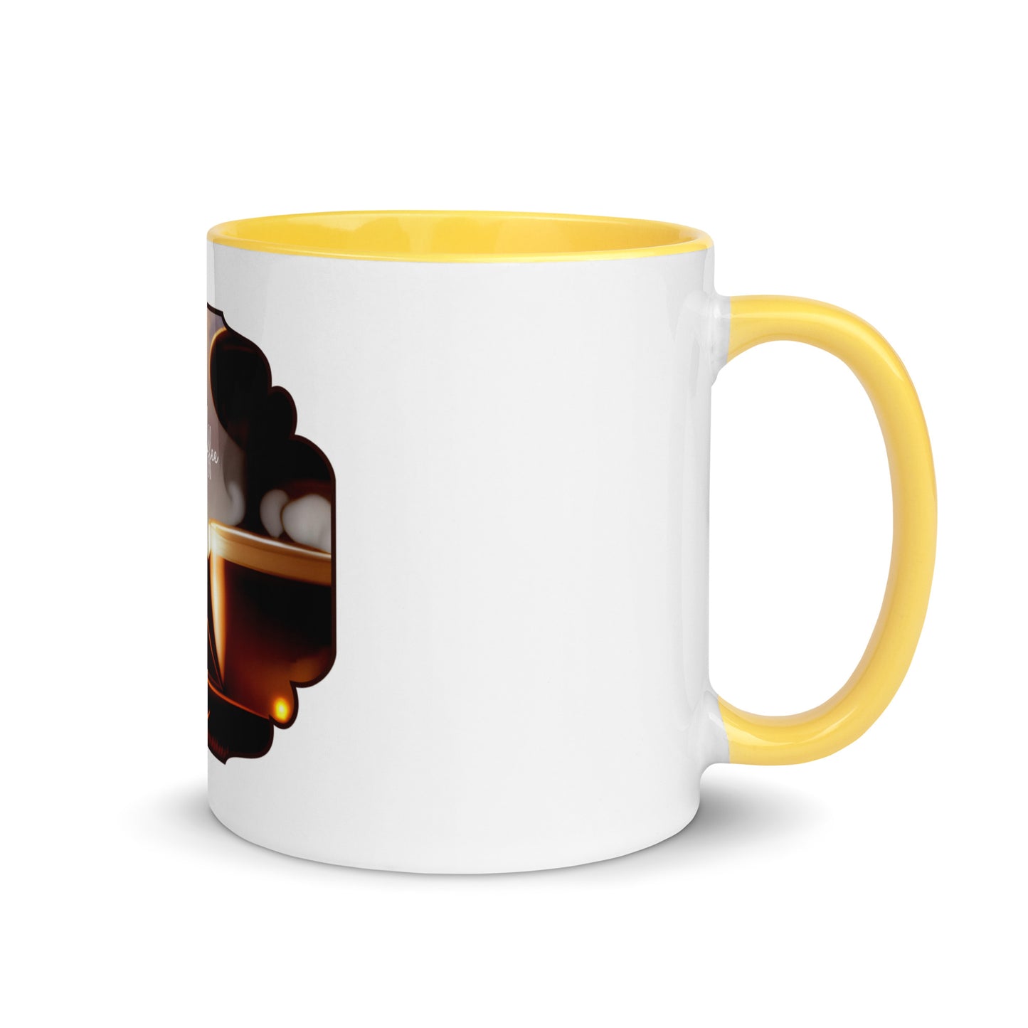 Life Begins After Coffee | Mug with Color Inside   - #tag1# - #tag2# - 