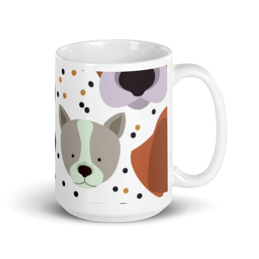 Dog Lover |  White Glossy Mug   - #tag1# - #tag2# - 