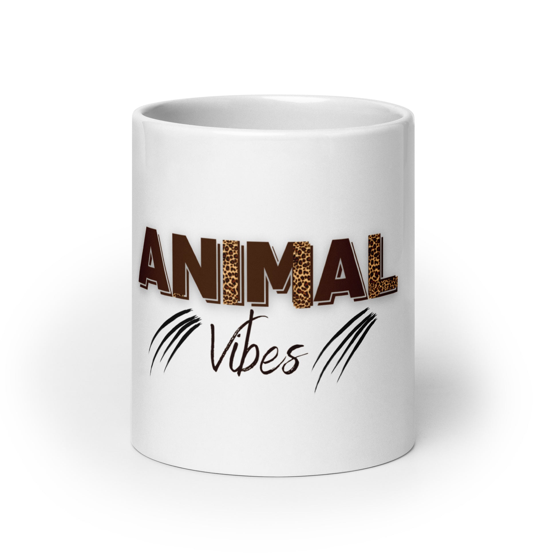 Animal Vibes | White Glossy Mug   - #tag1# - #tag2# - 