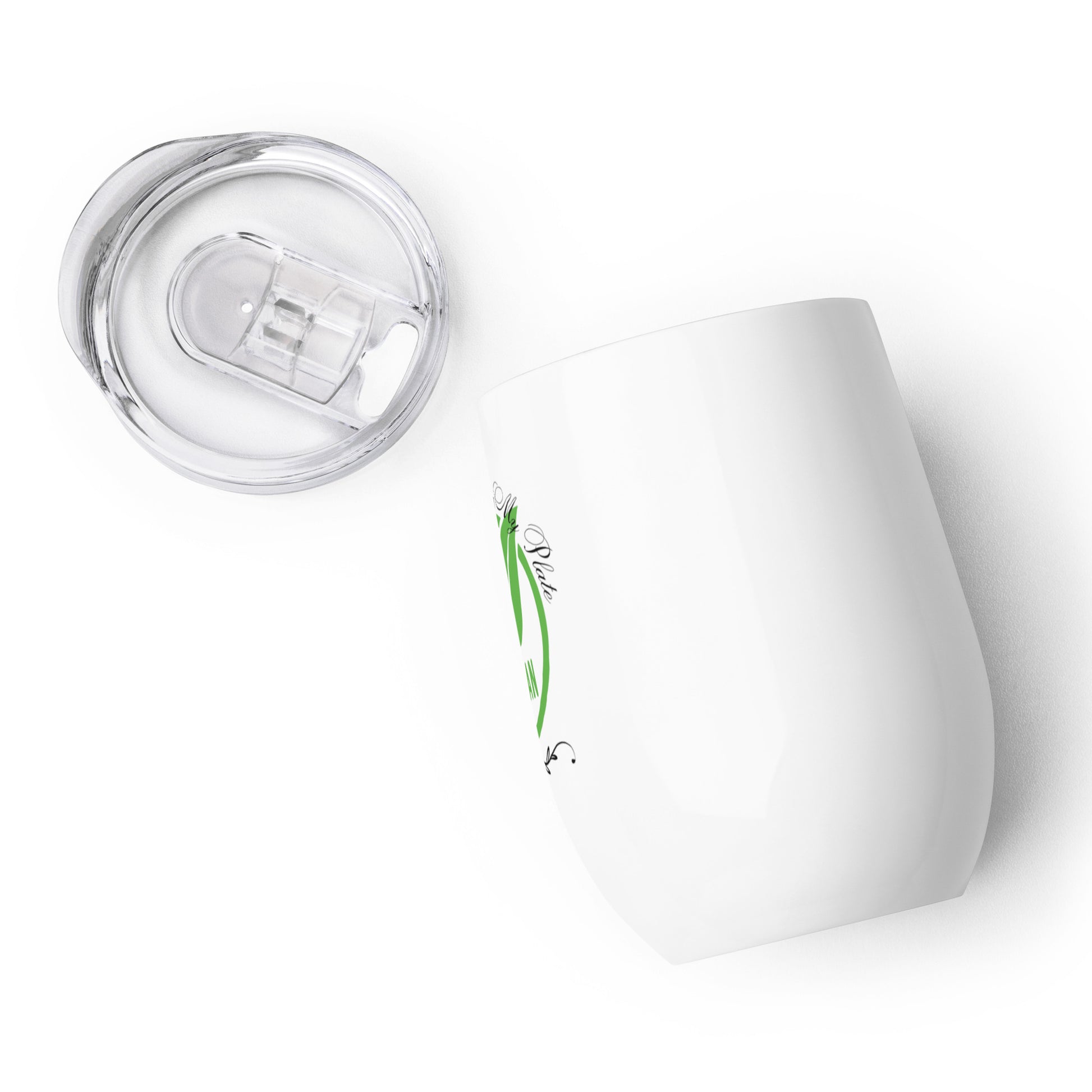 Compassion On My Plate Vegan | Wine Tumbler   - #tag1# - #tag2# - 