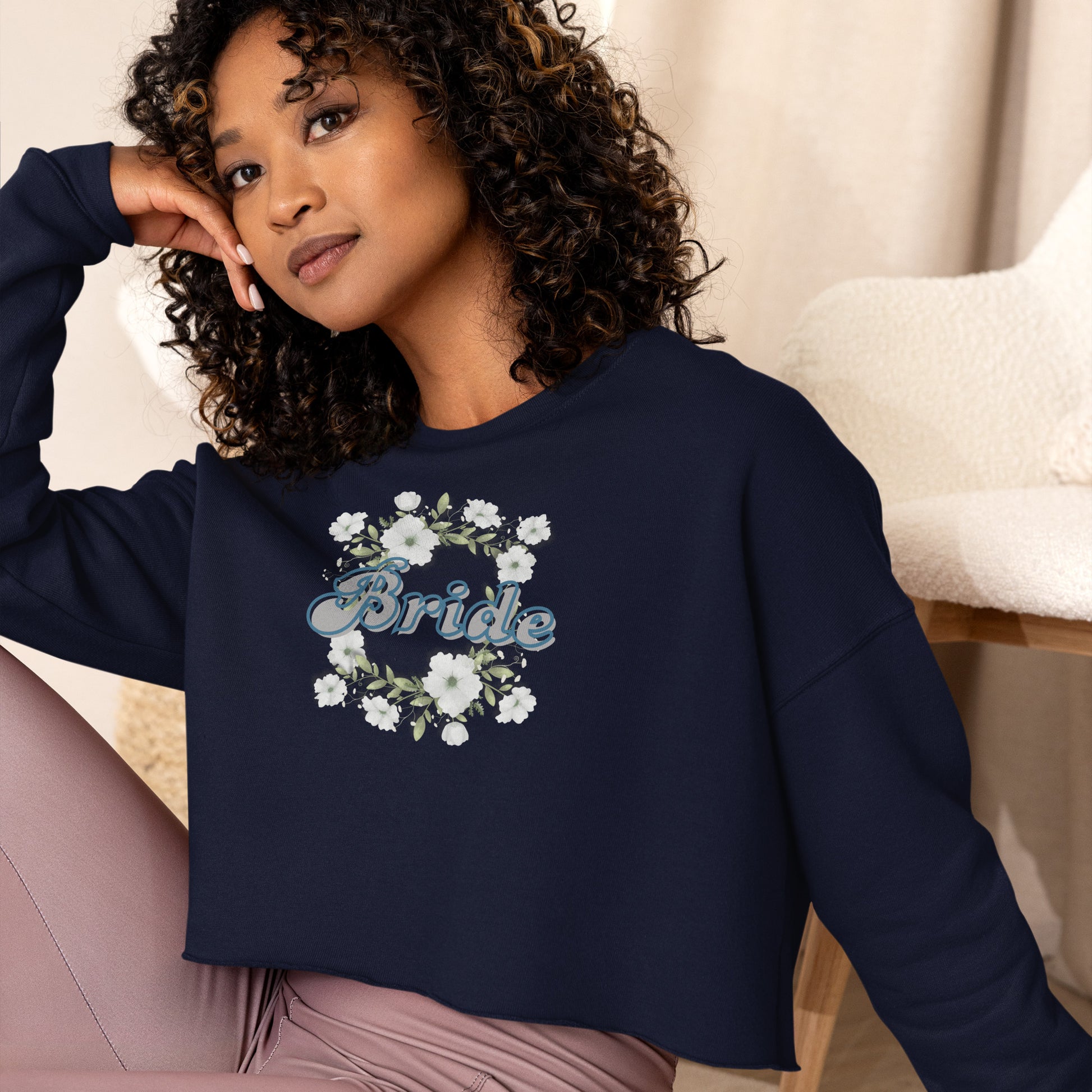 Bride | Cropped Sweatshirt   - #tag1# - #tag2# - 