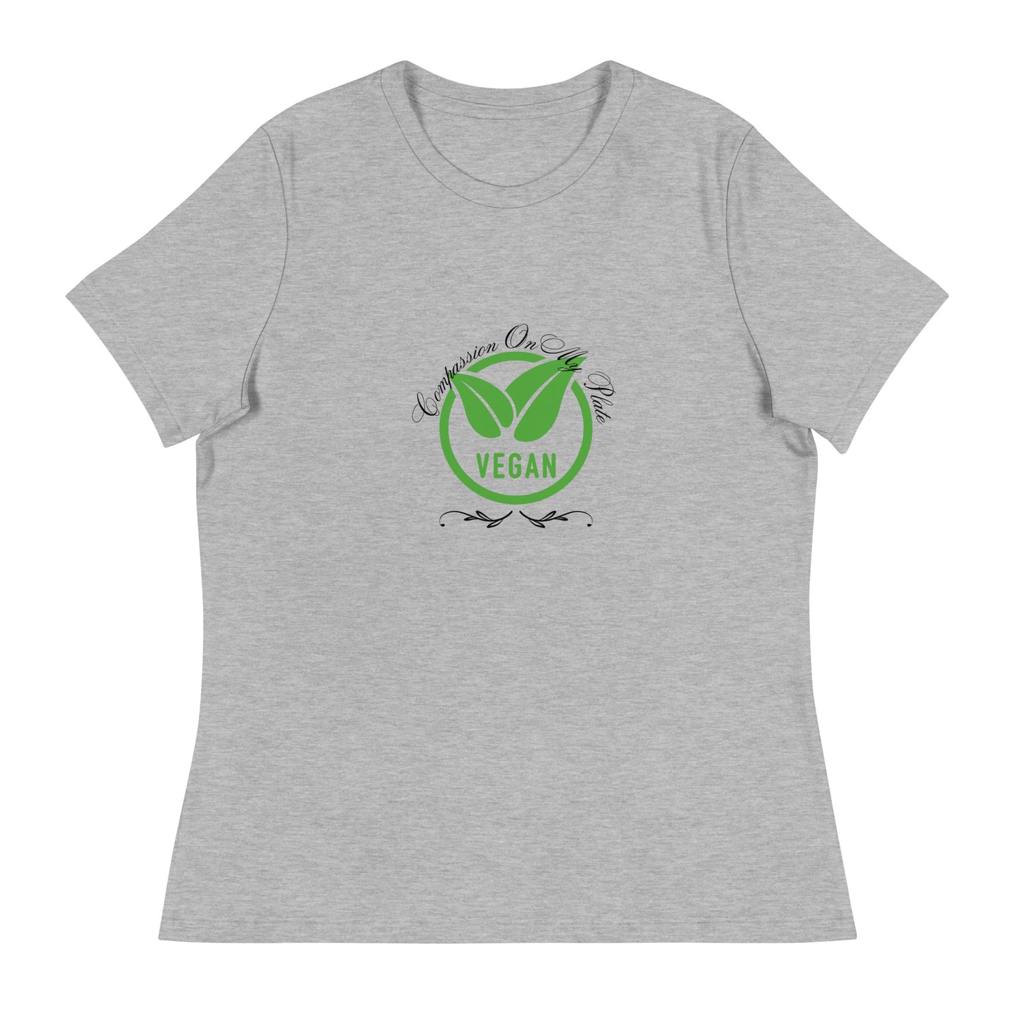 Compassion On My Plate | Short Sleeve | Women's Relaxed T-Shirt   - #tag1# - #tag2# - 