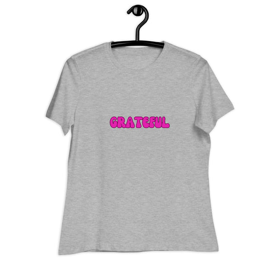 Grateful  | Short Sleeve | Women's Relaxed T-Shirt   - #tag1# - #tag2# - 
