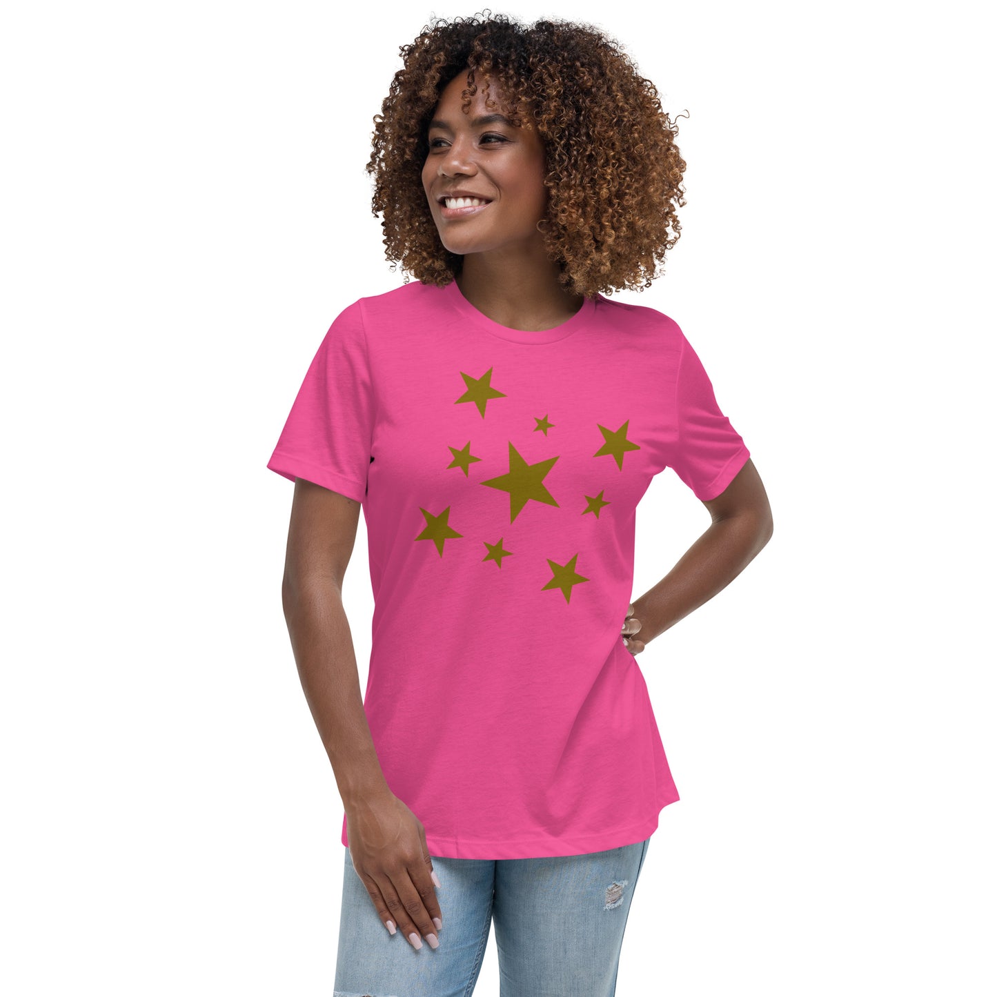 Beautiful Stars | Short Sleeve | Women's Relaxed T-Shirt   - #tag1# - #tag2# - 