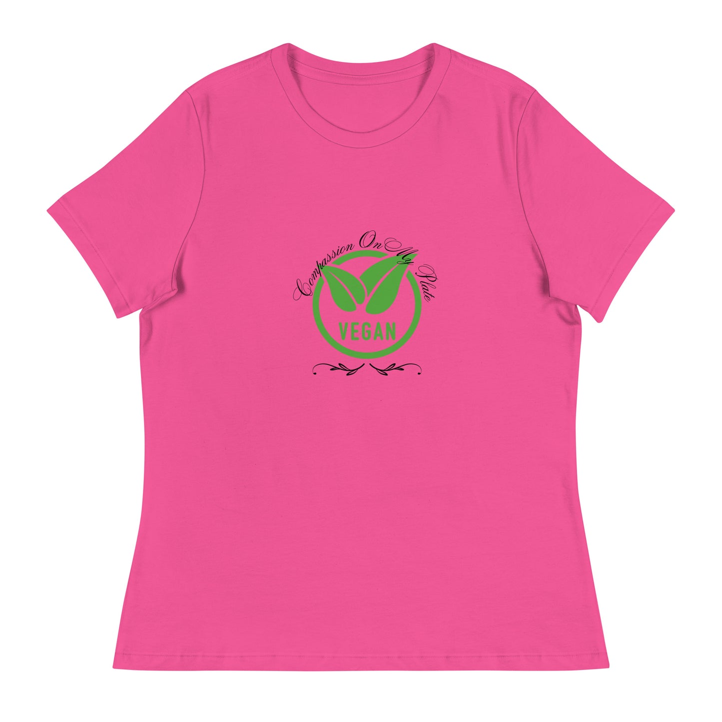 Compassion On My Plate | Short Sleeve | Women's Relaxed T-Shirt   - #tag1# - #tag2# - 