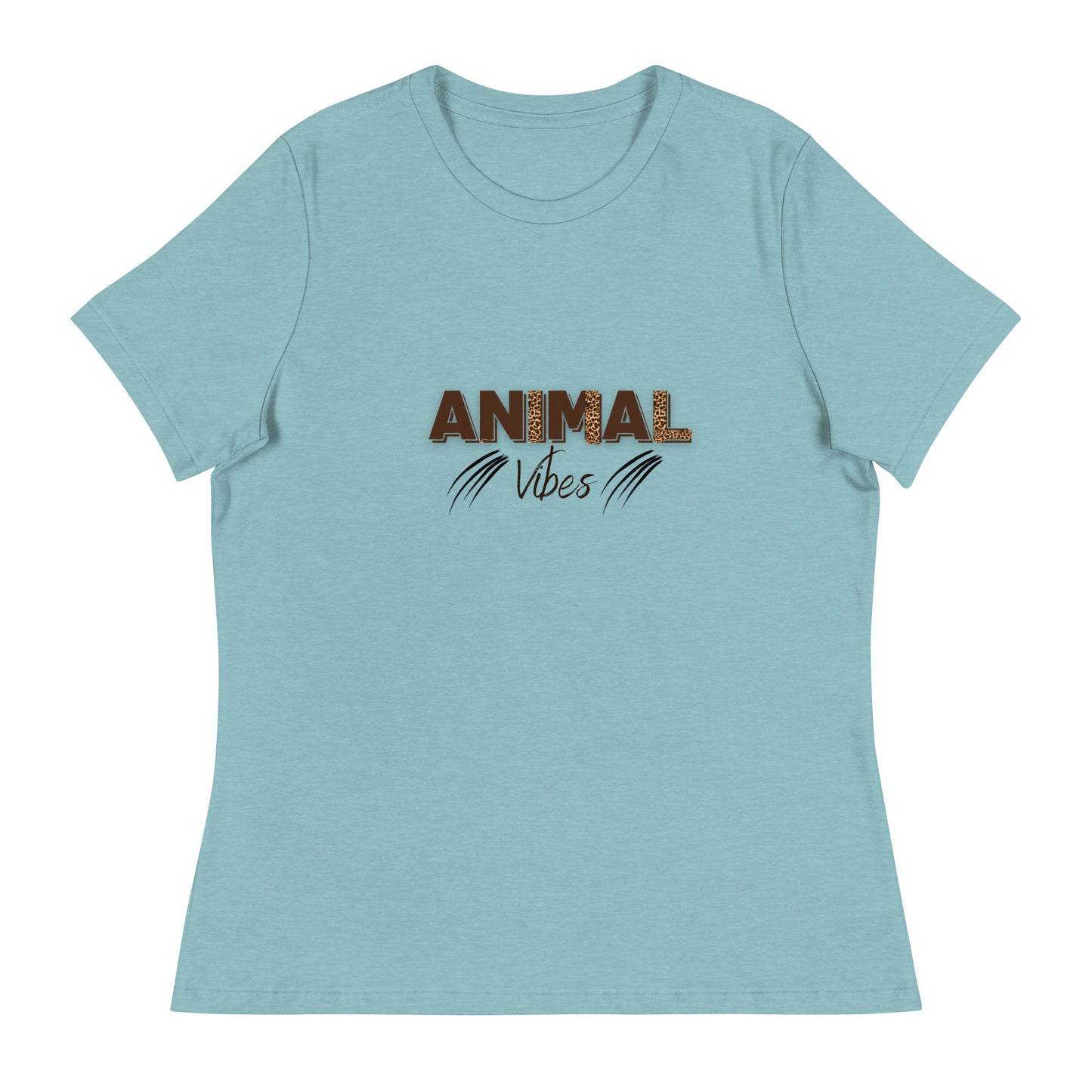 Animal Vibes | Short Sleeve | Women's Relaxed T-Shirt   - #tag1# - #tag2# - 