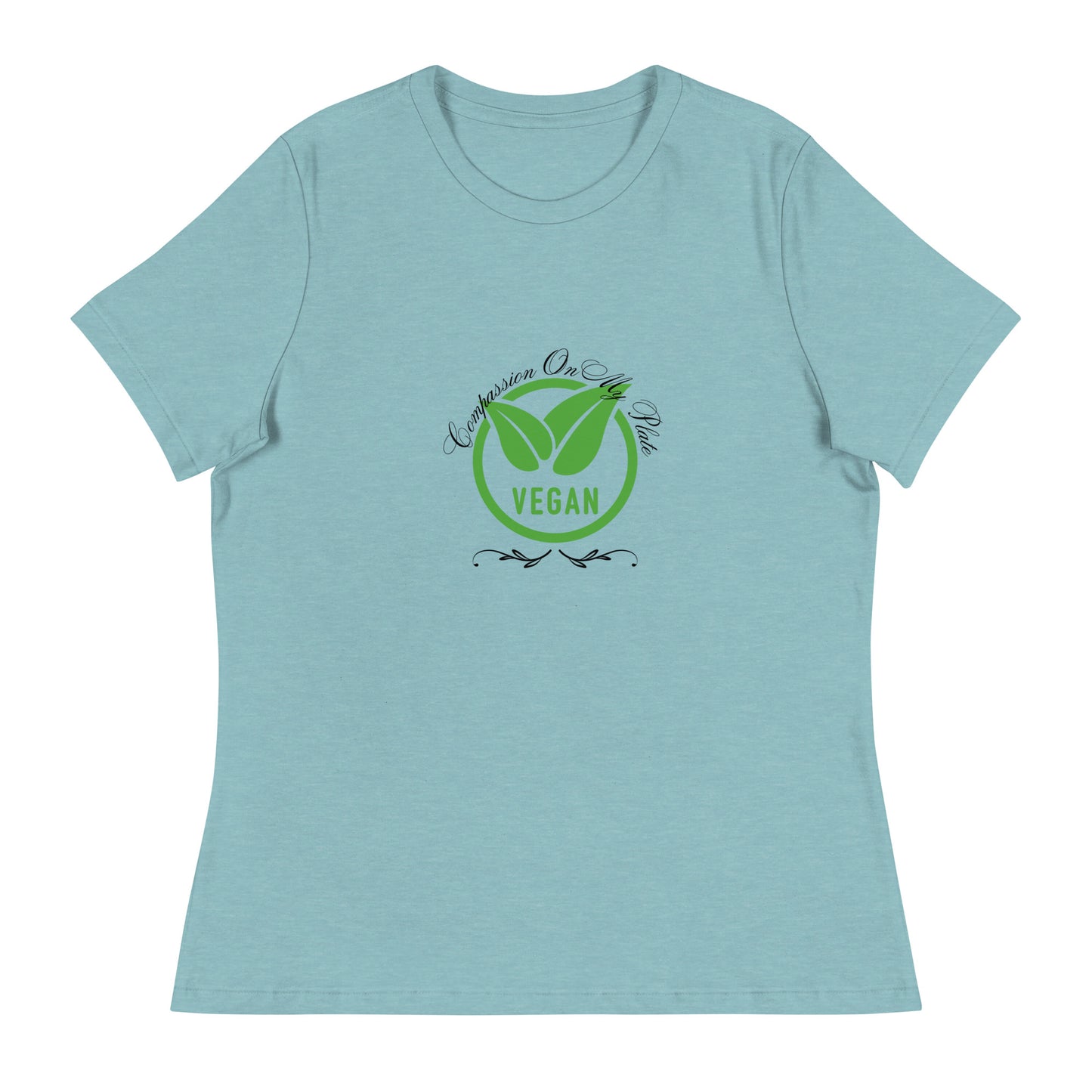 Compassion On My Plate | Short Sleeve | Women's Relaxed T-Shirt   - #tag1# - #tag2# - 