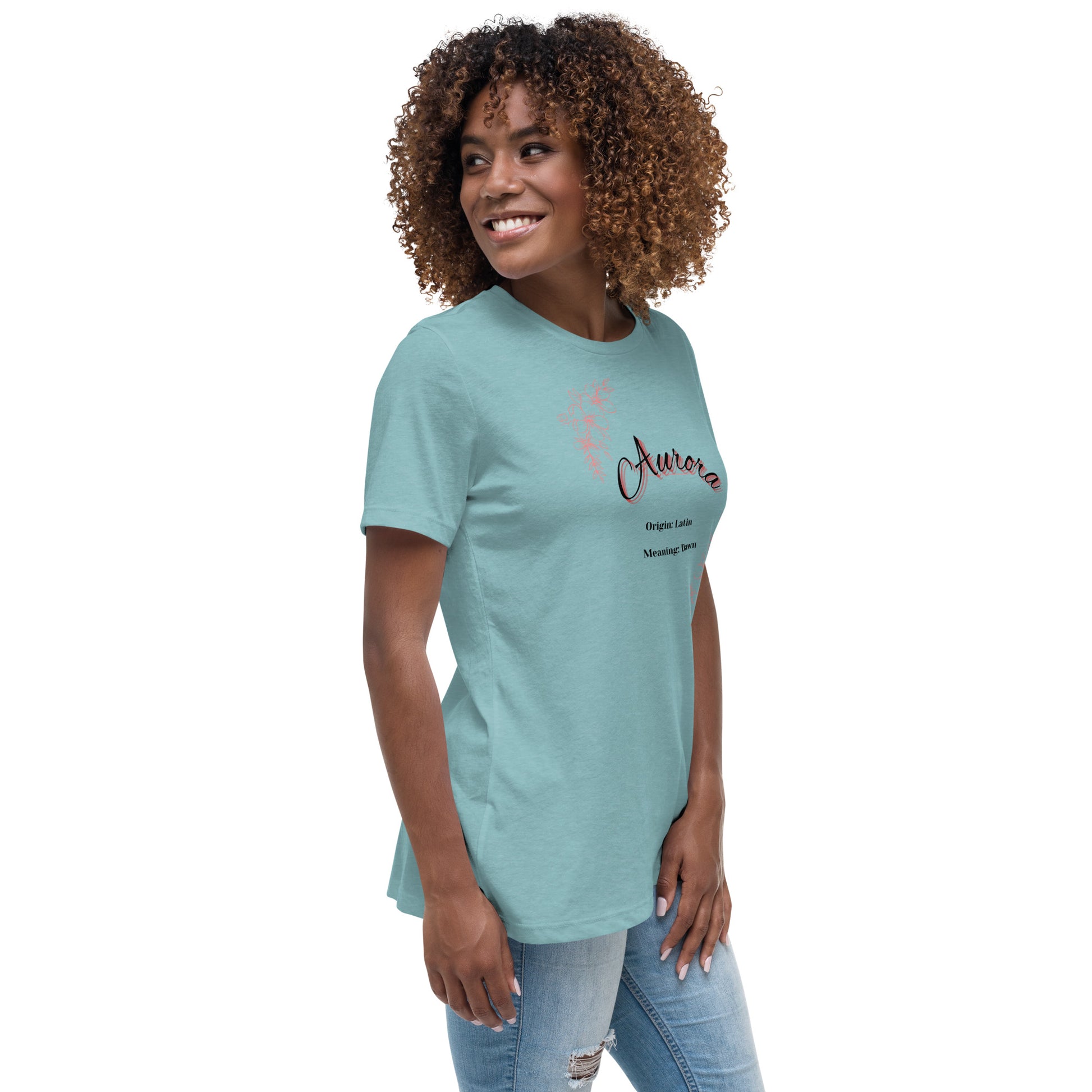 Aurora Name | Short Sleeve | Women's Relaxed T-Shirt   - #tag1# - #tag2# - 