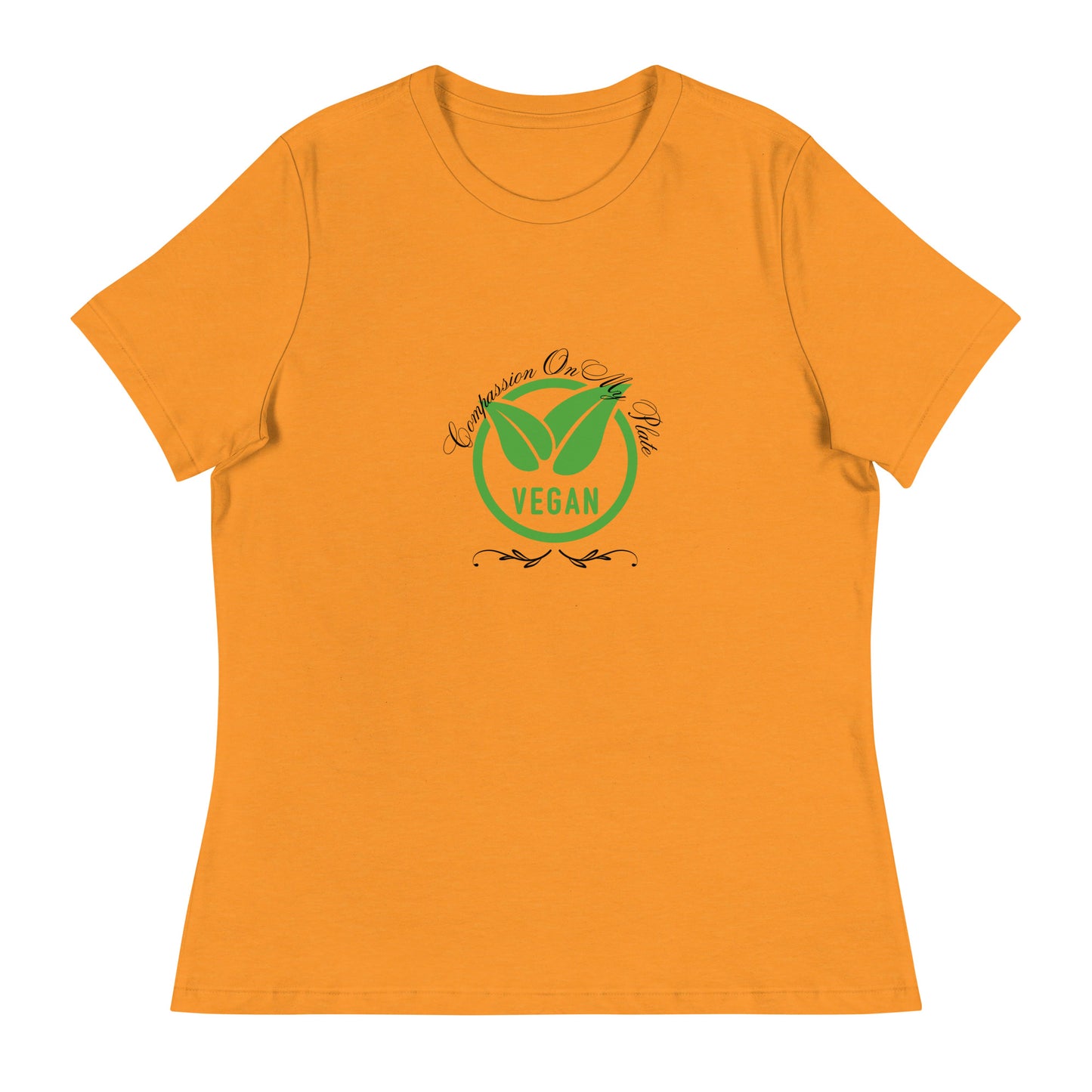 Compassion On My Plate | Short Sleeve | Women's Relaxed T-Shirt   - #tag1# - #tag2# - 