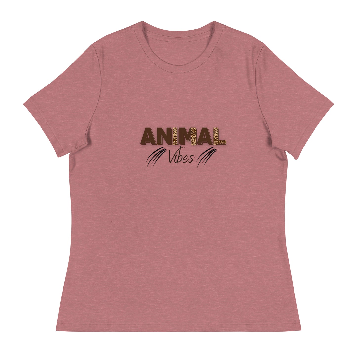 Animal Vibes | Short Sleeve | Women's Relaxed T-Shirt   - #tag1# - #tag2# - 