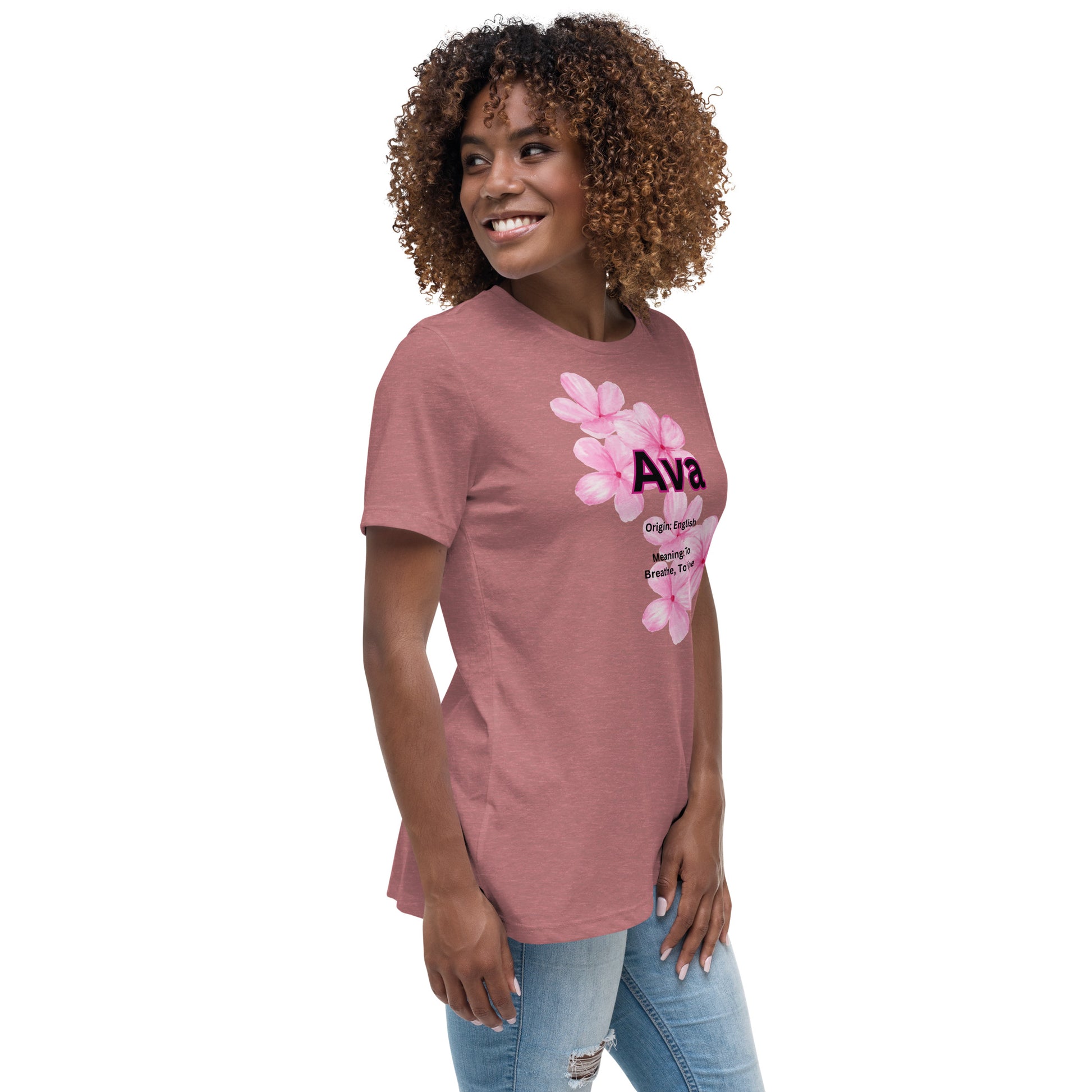Ava Name | Short Sleeve | Women's Relaxed T-Shirt   - #tag1# - #tag2# - 