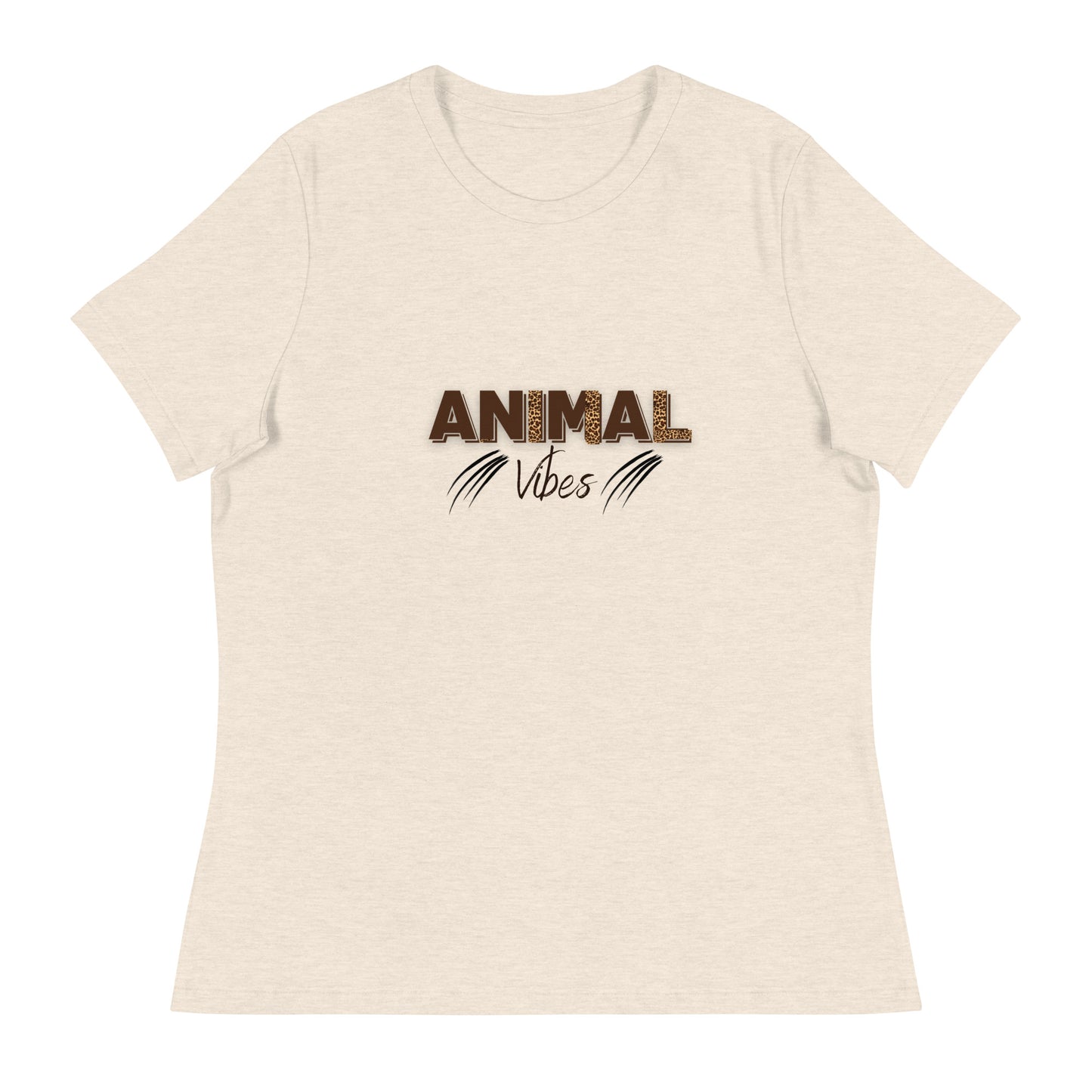 Animal Vibes | Short Sleeve | Women's Relaxed T-Shirt   - #tag1# - #tag2# - 